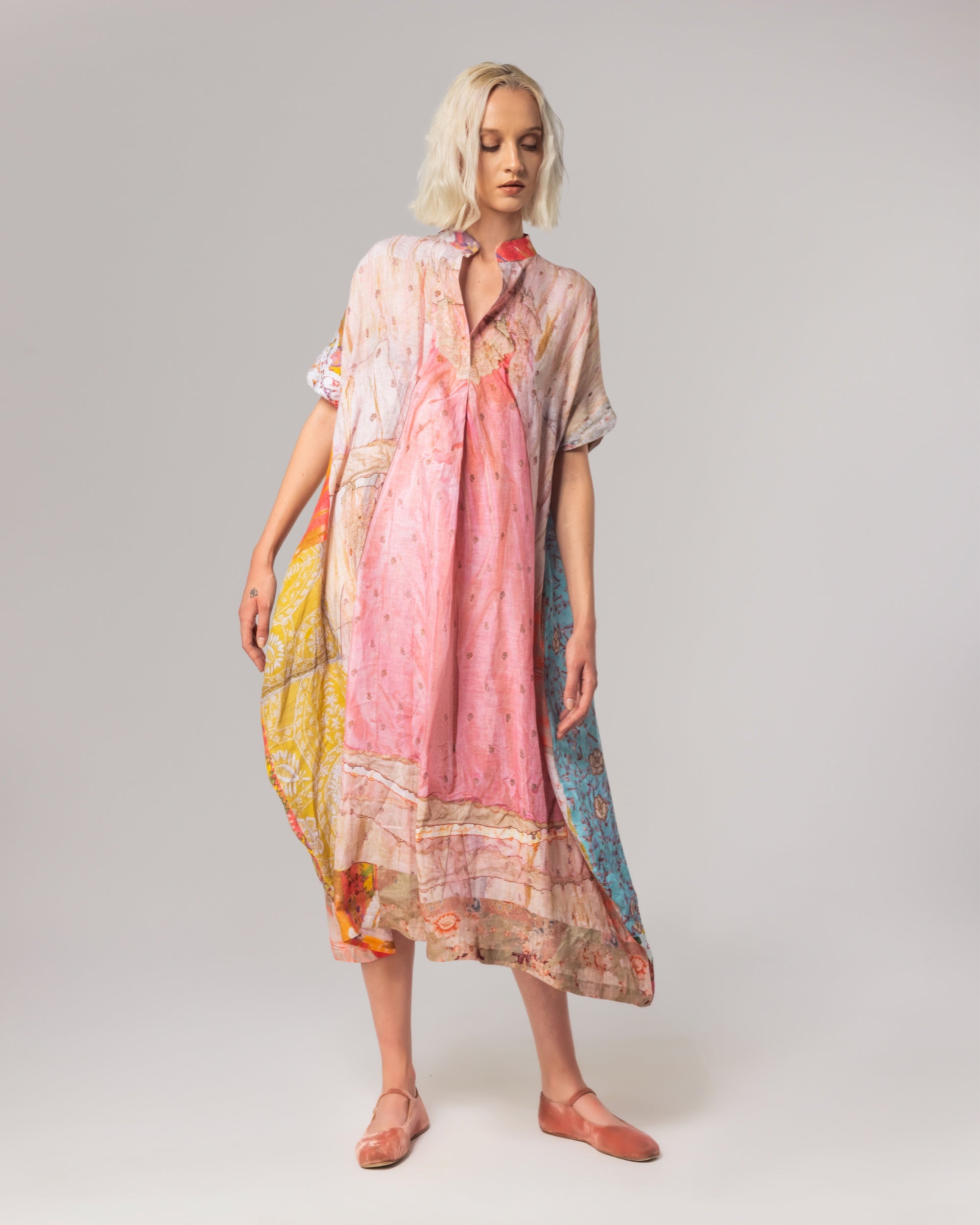 Tent Dress in Bonbon Print