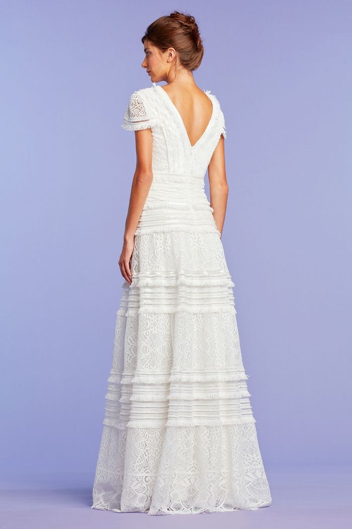 Nissa Lace and Fringe Gown
