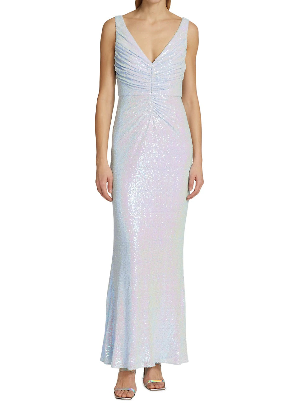 Sequined Ruched Gown