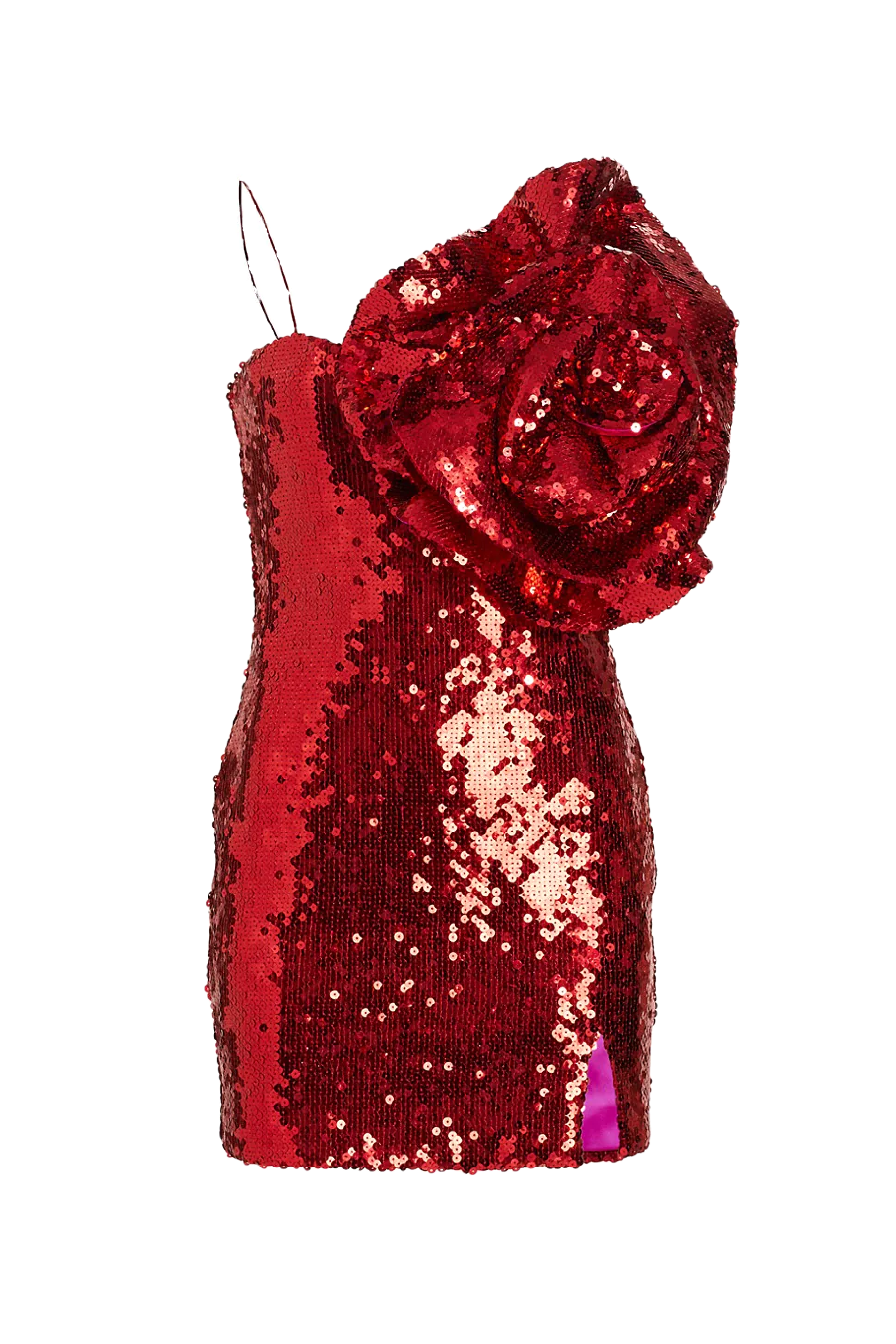Lara Sequined Cabbage Rose Dress