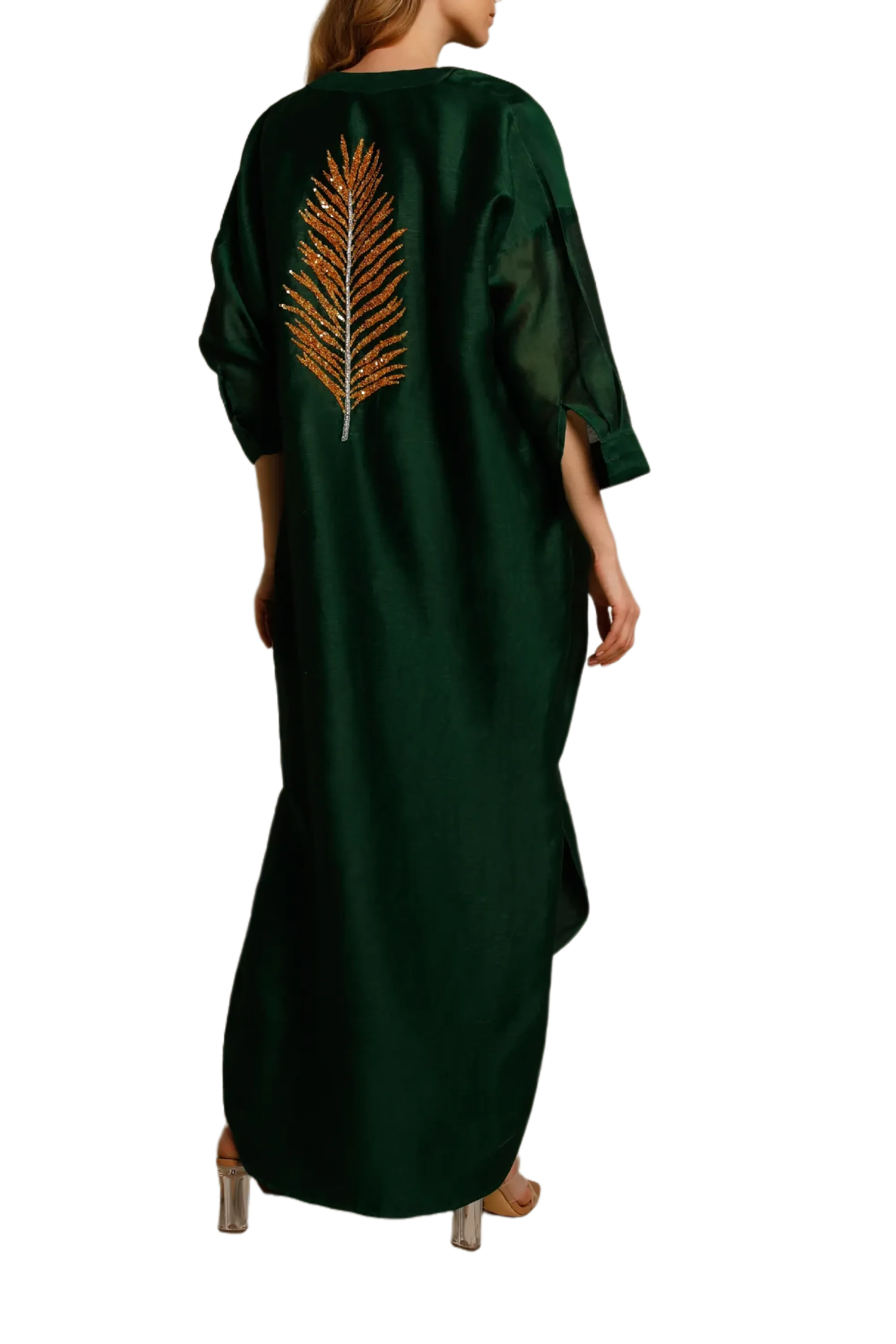 Areka Palm Dress in Green