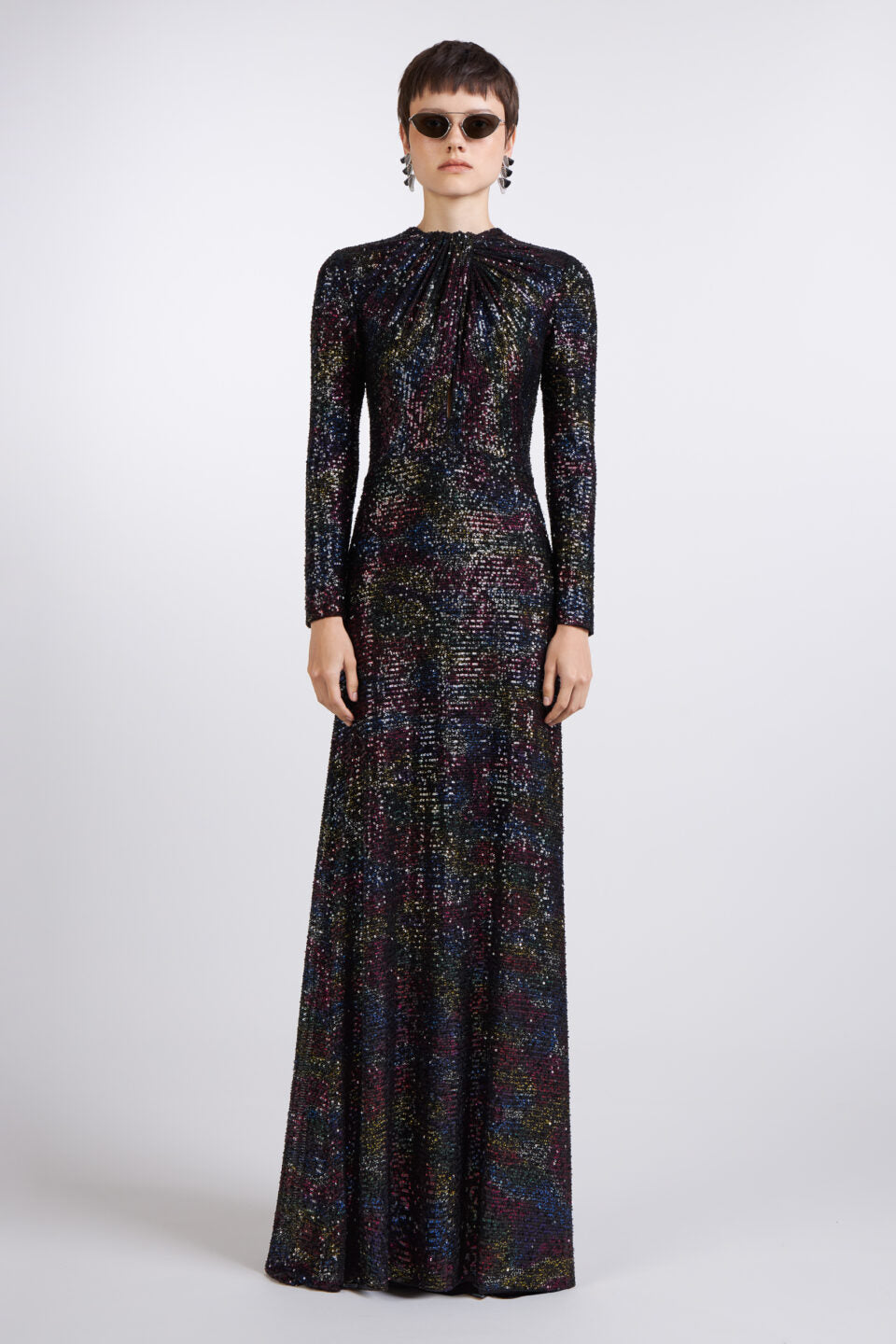 Danica Sequin A Line Gown
