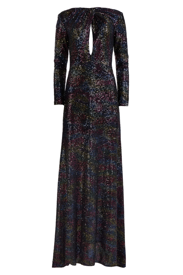Danica Sequin A Line Gown