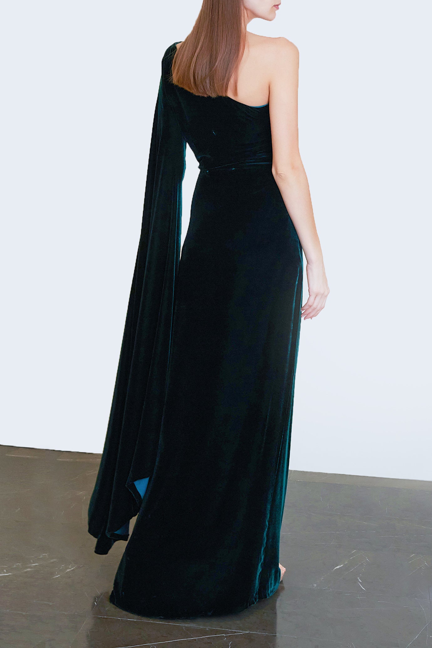 Edwina Silk Velvet Gown