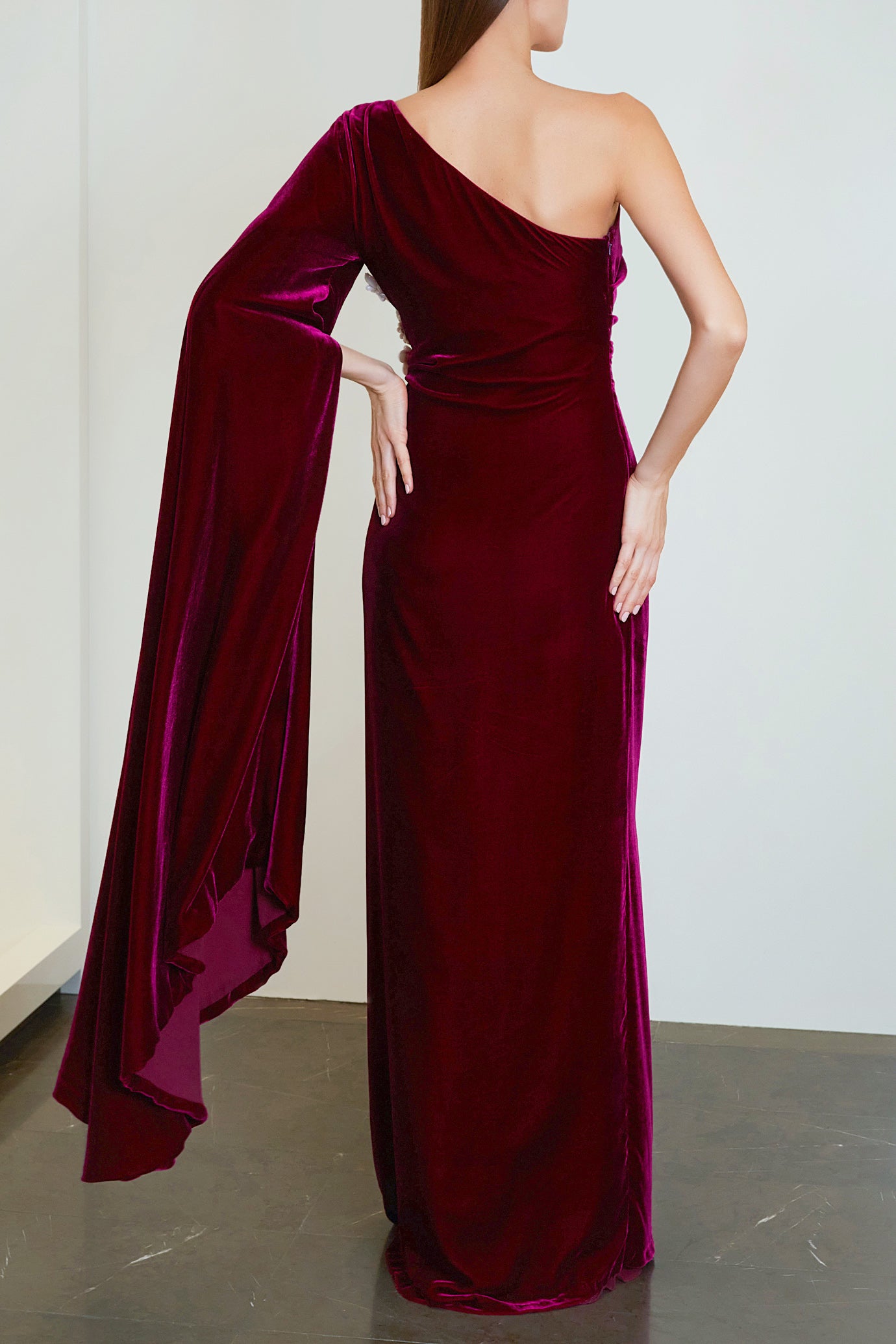 Edwina Silk Velvet Gown