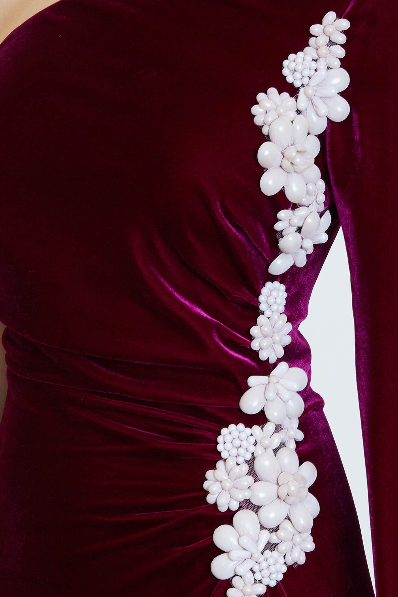 Edwina Silk Velvet Gown