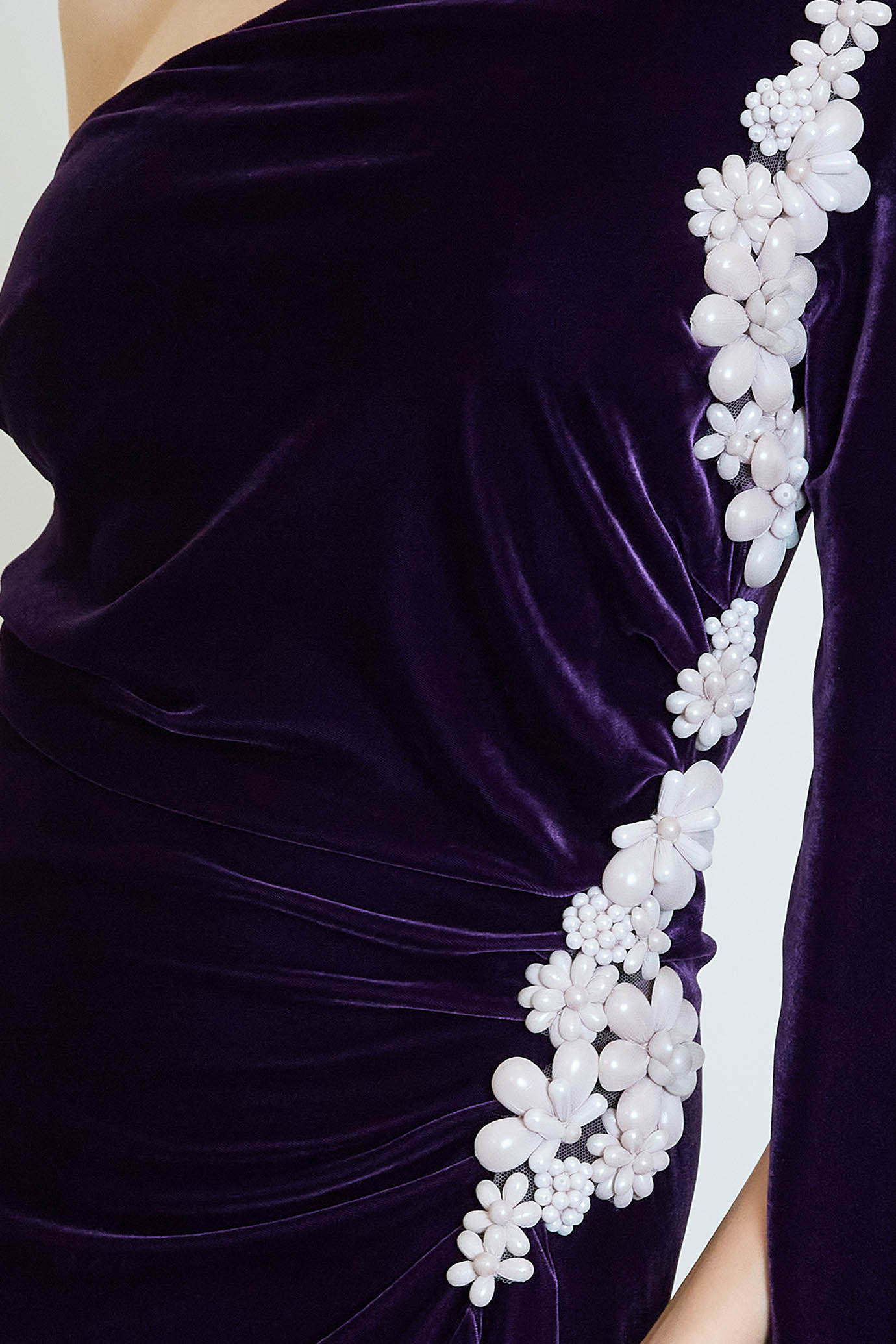 Edwina Silk Velvet Gown