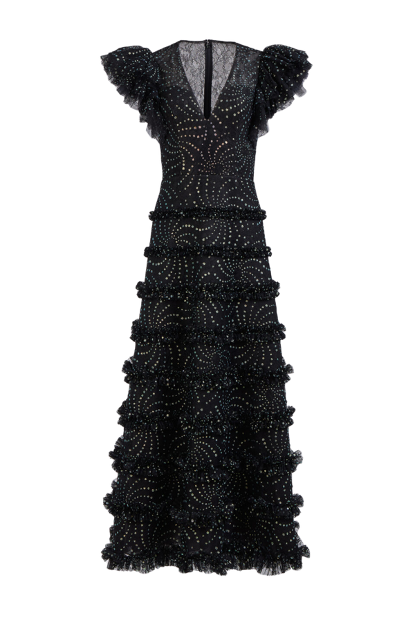 Isla Glitter Lace Dress