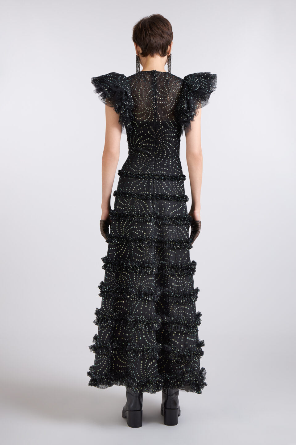 Isla Glitter Lace Dress