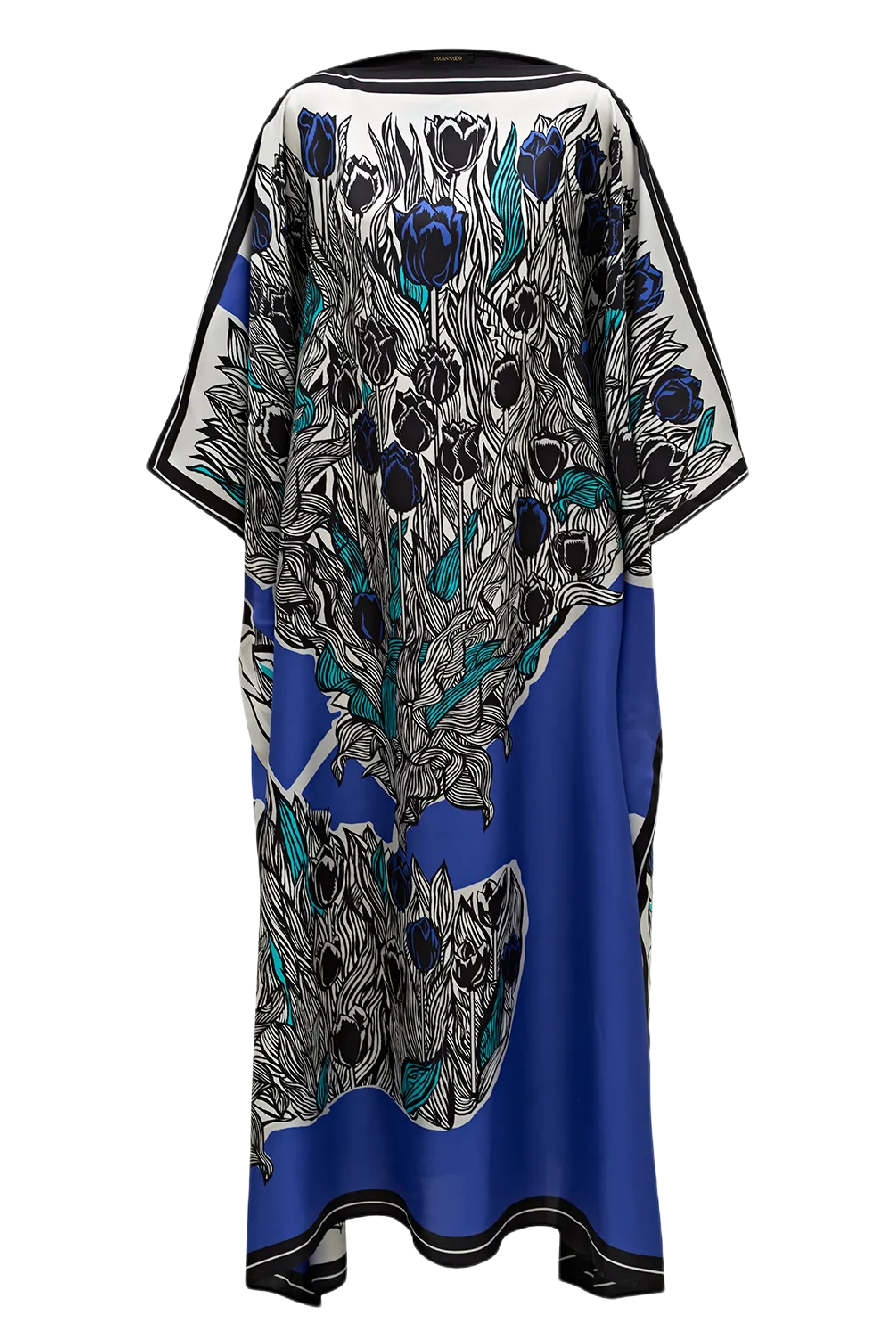 Tulips Caftan in Blue