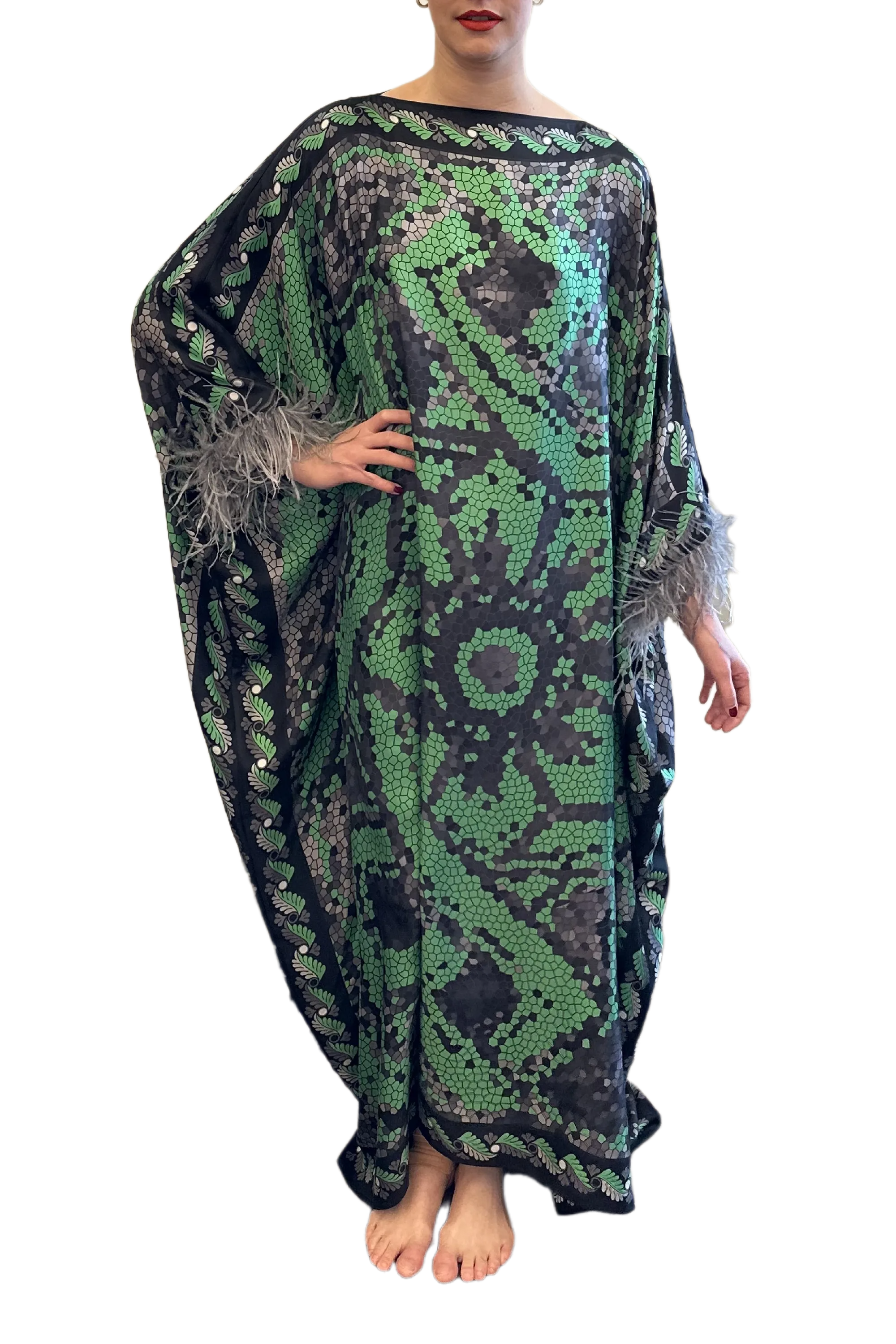 Seljuk Mosaic Caftan in Green