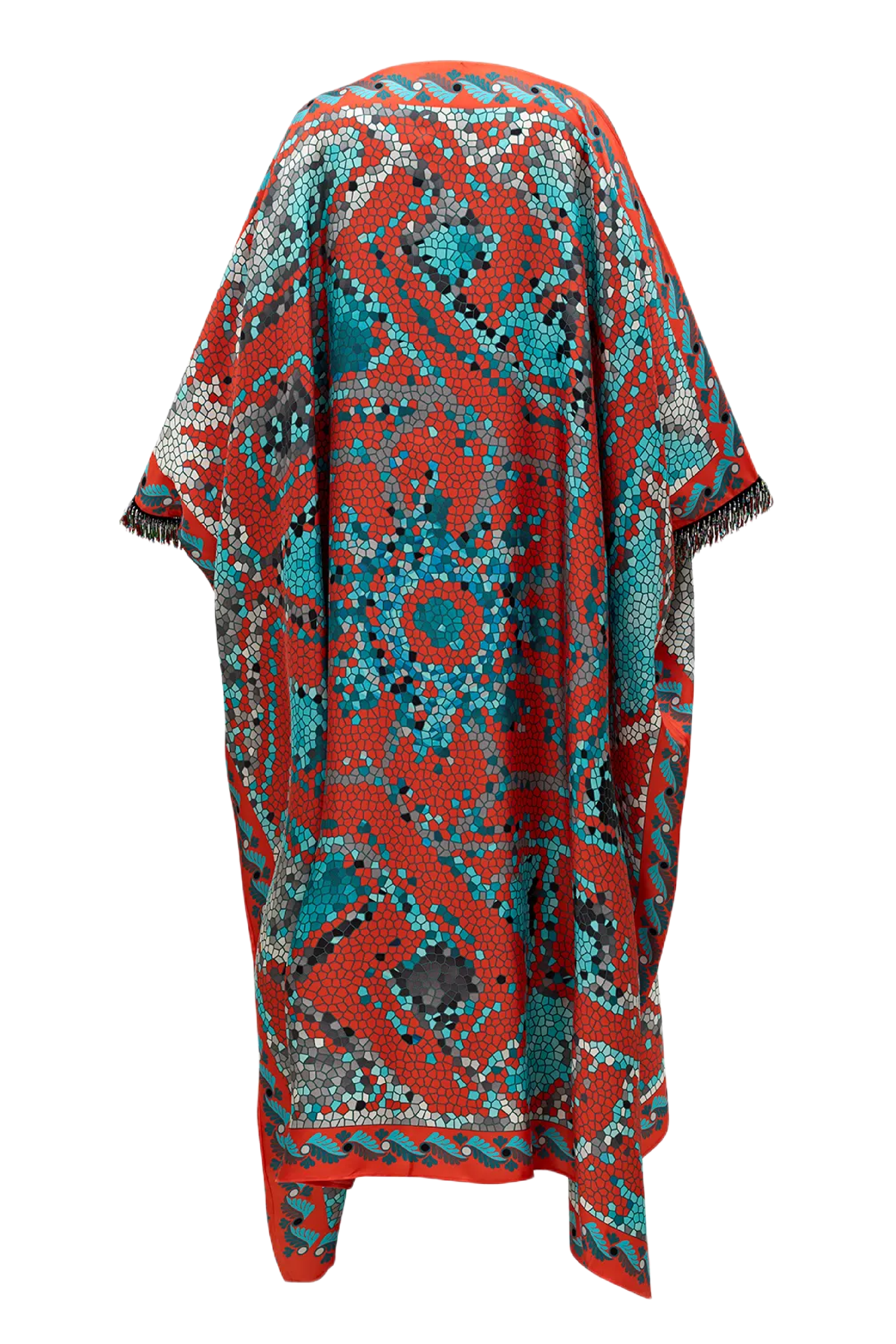 Seljuk Mosaic Caftan with Beaded Sleeves