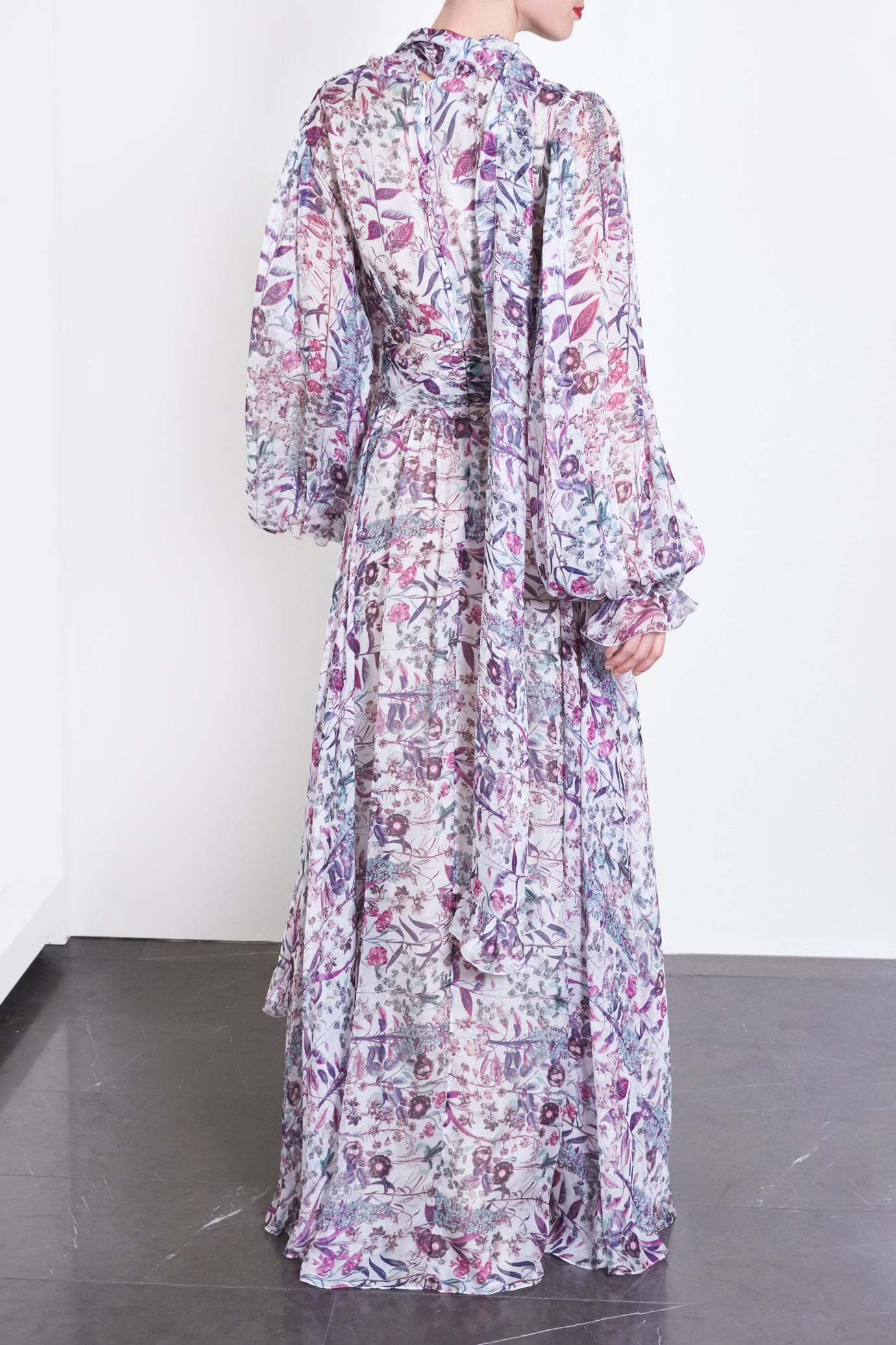 Floral Silk Dress