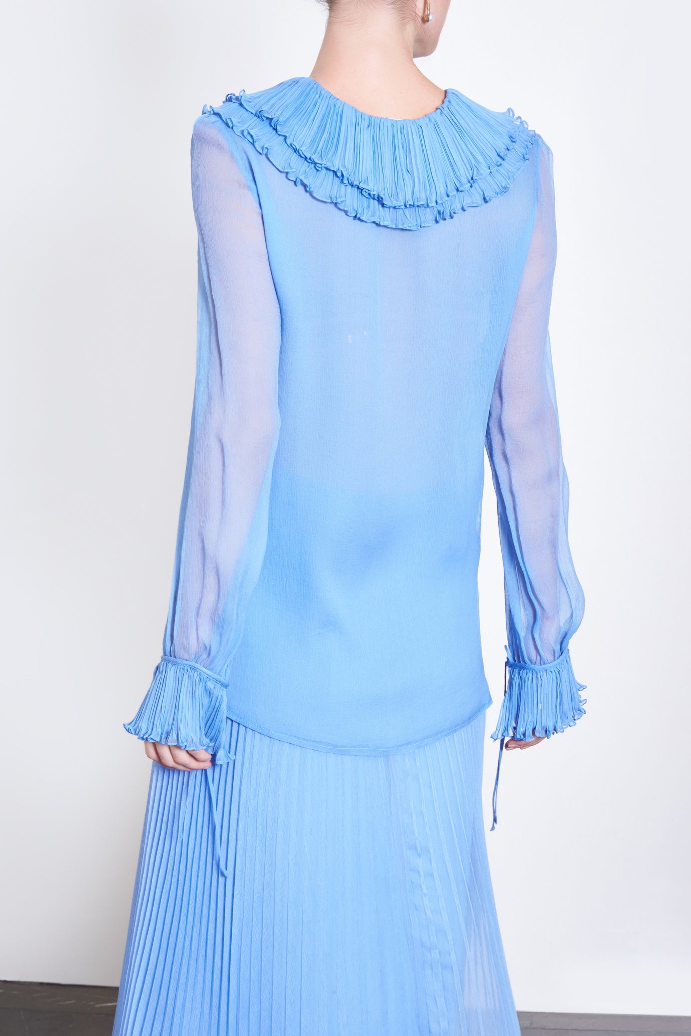 Frilled Chiffon Blouse