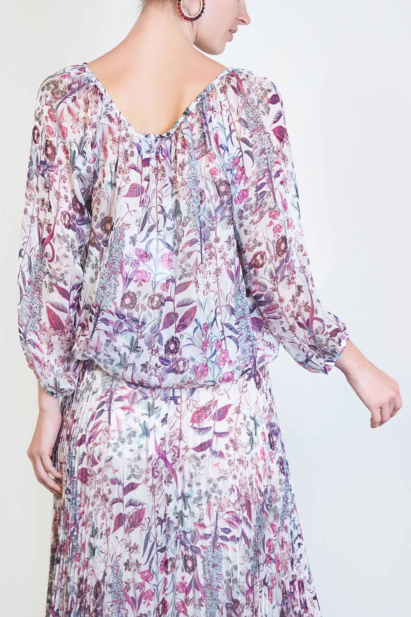 Floral Silk Blouse