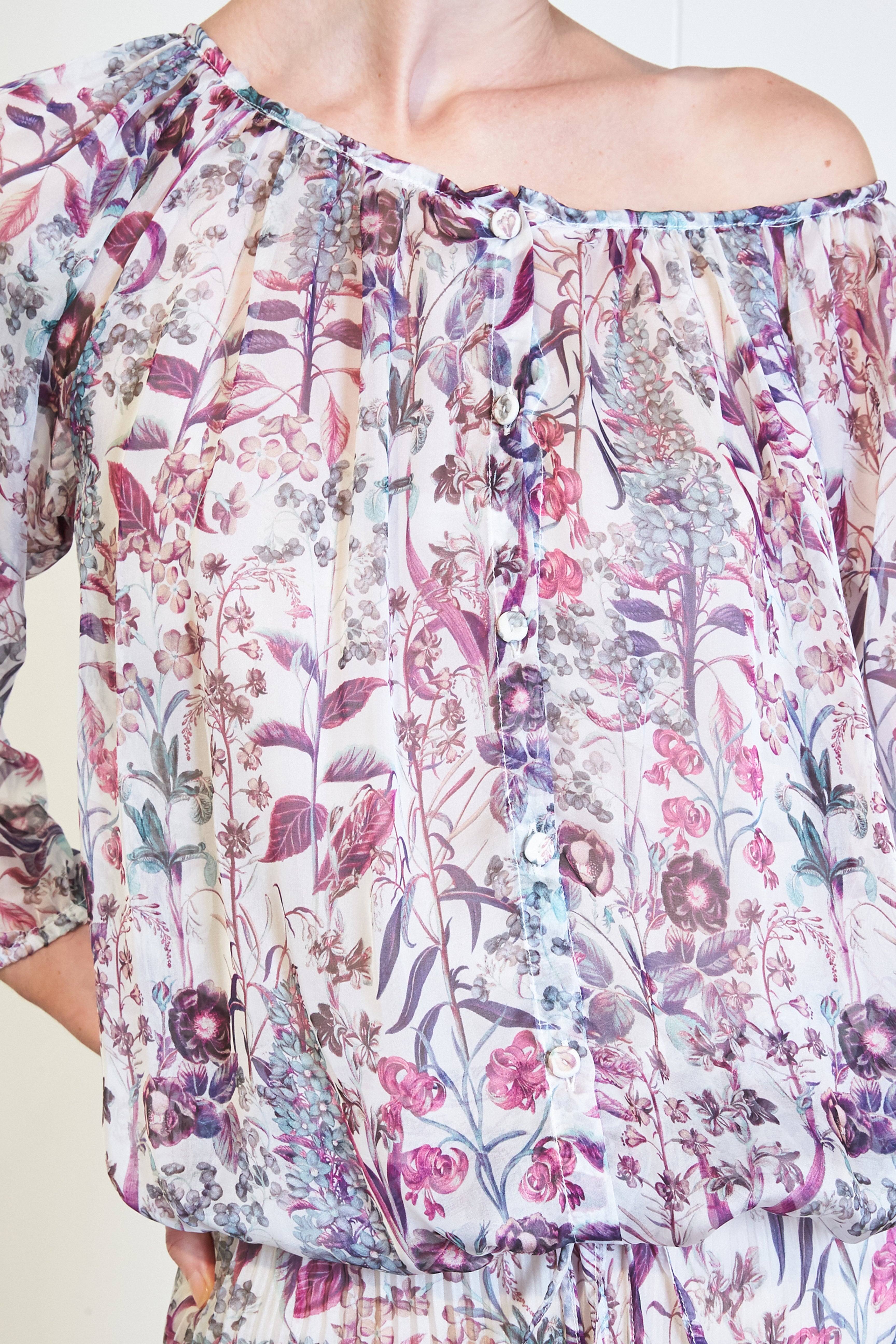 Floral Silk Blouse