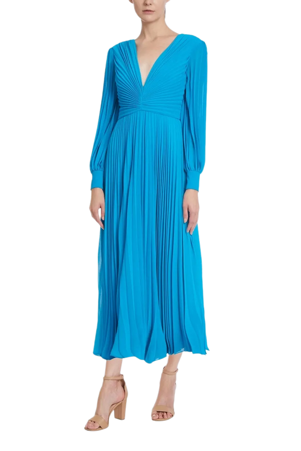 Pleated Midi Dress
