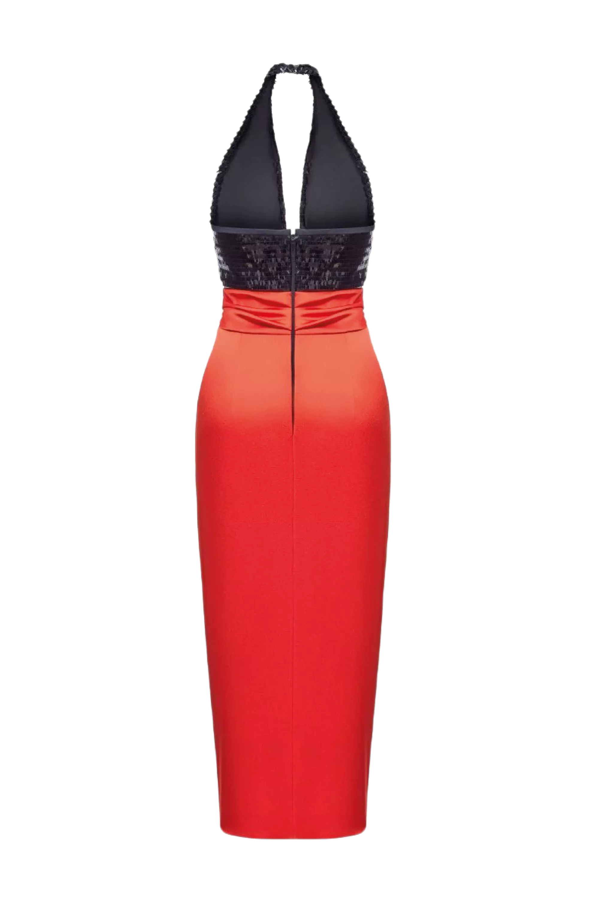 Cutout Sequin & Satin Midi