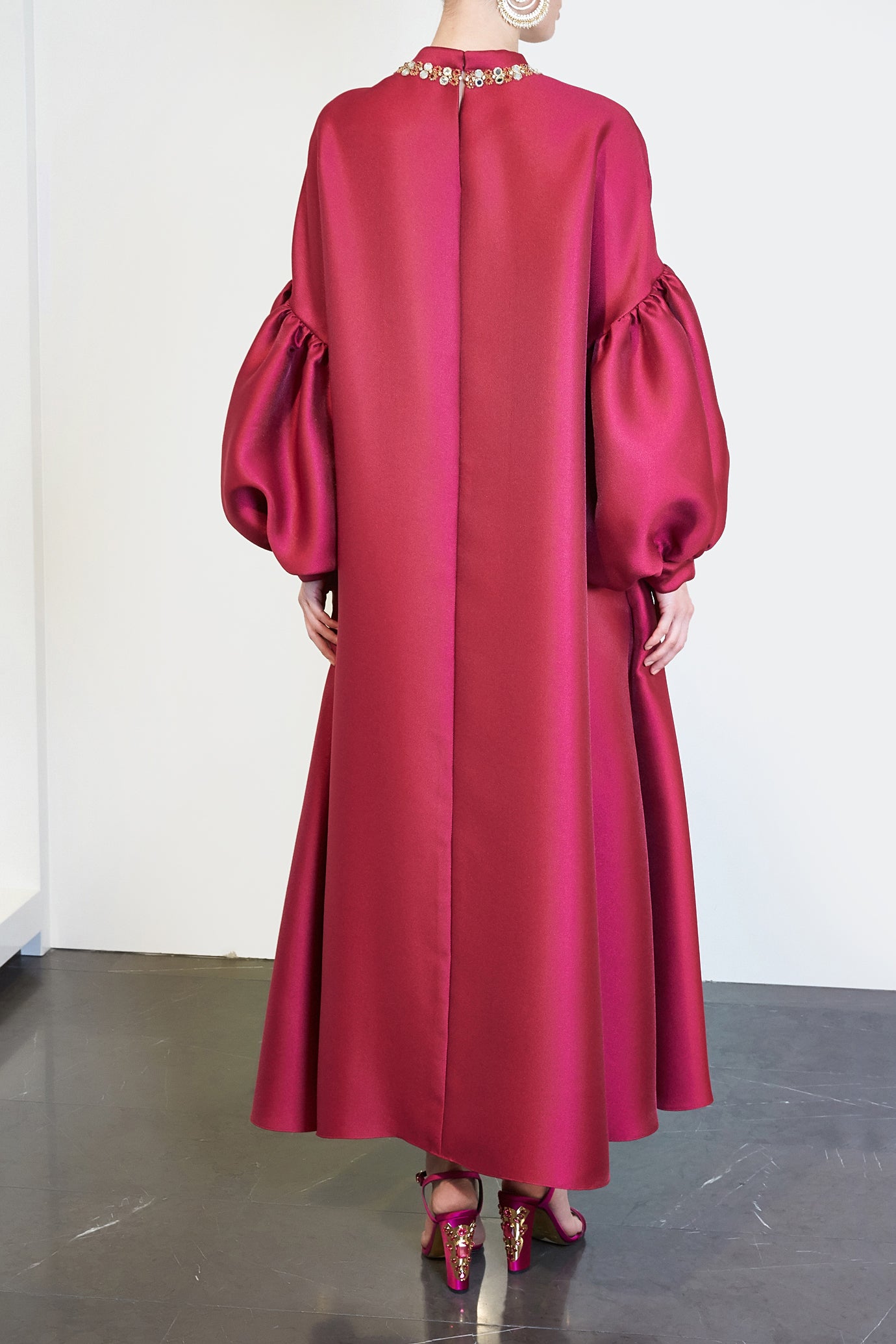 Bell Sleeve Caftan Dress