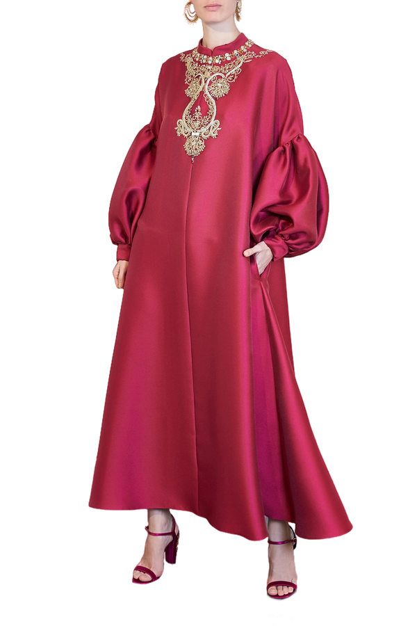 Bell Sleeve Caftan Dress