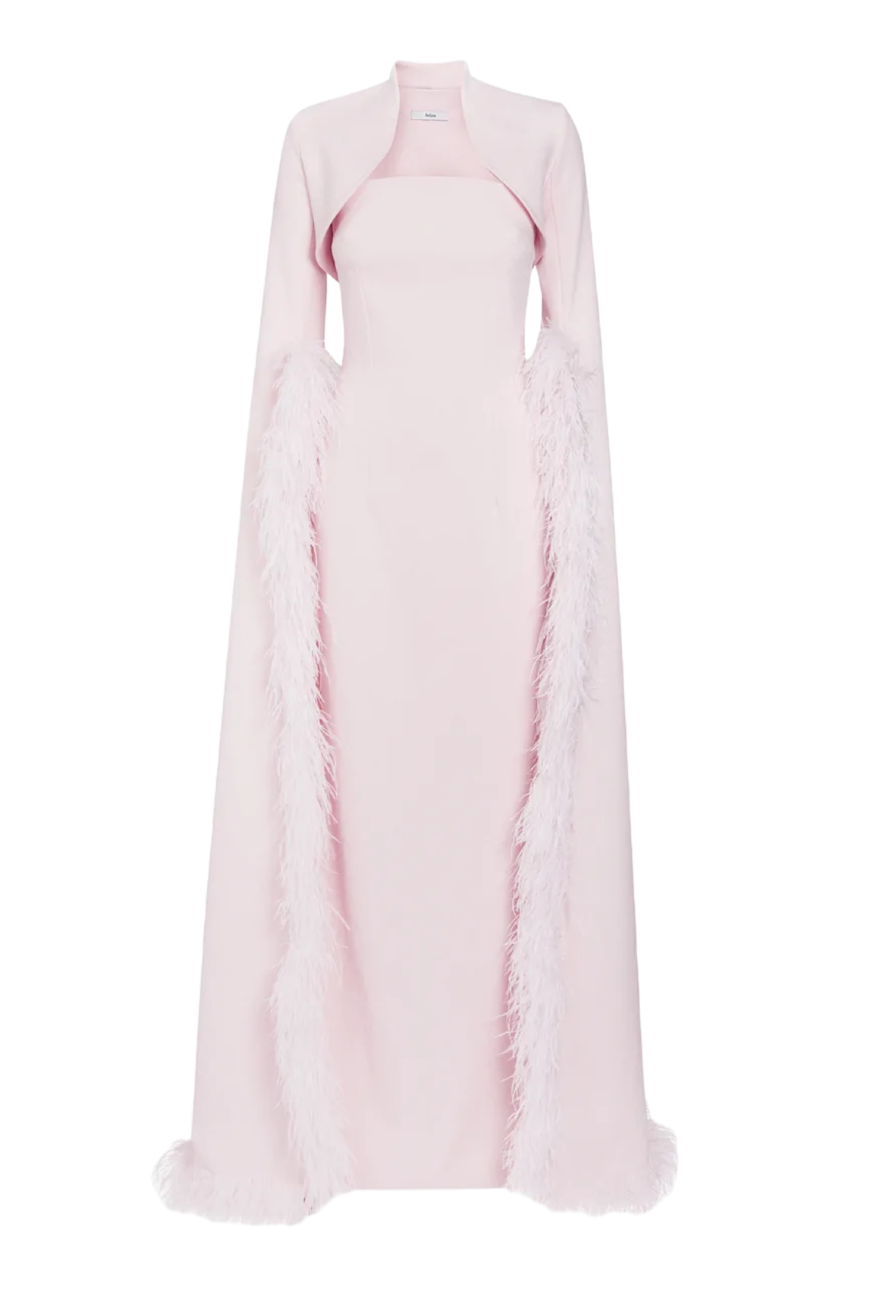 Amari Feather Trimmed Bolero With Soshin Dress