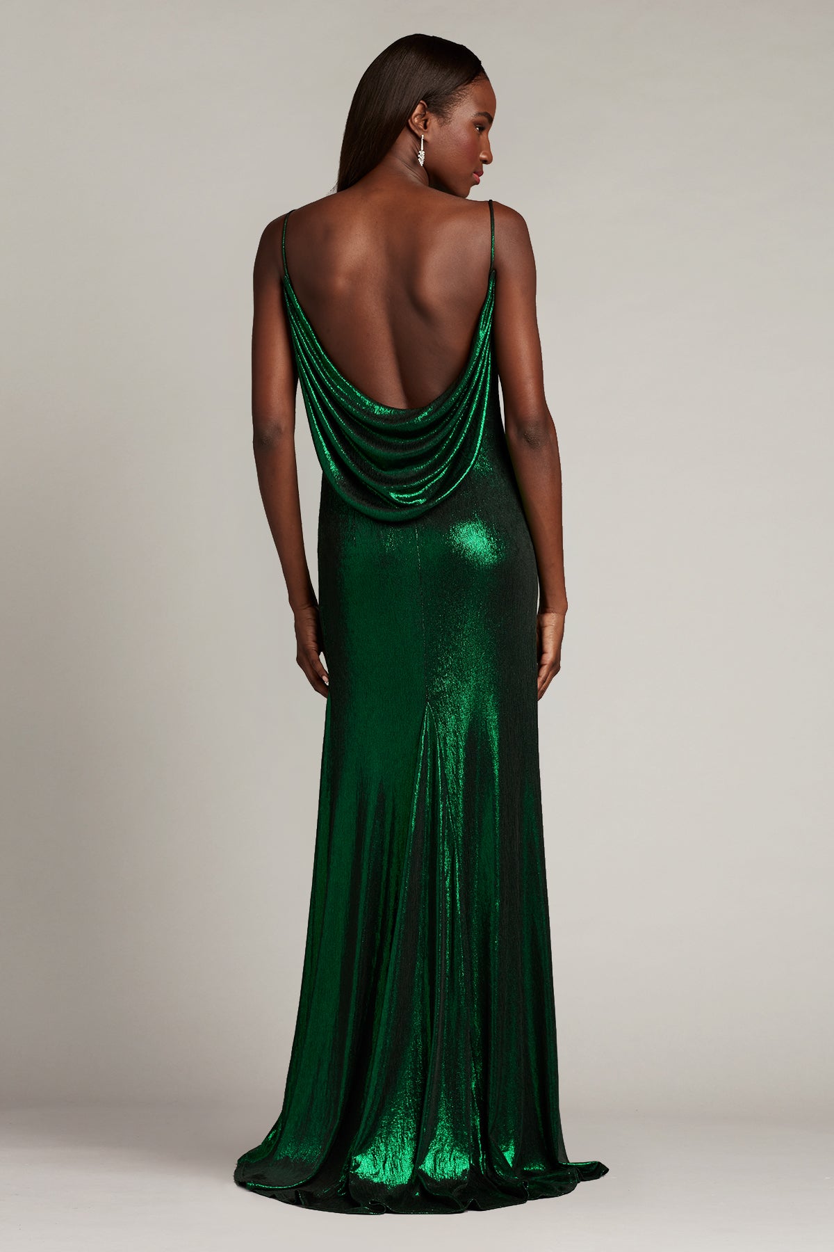 Ara Metallic Jersey Gown