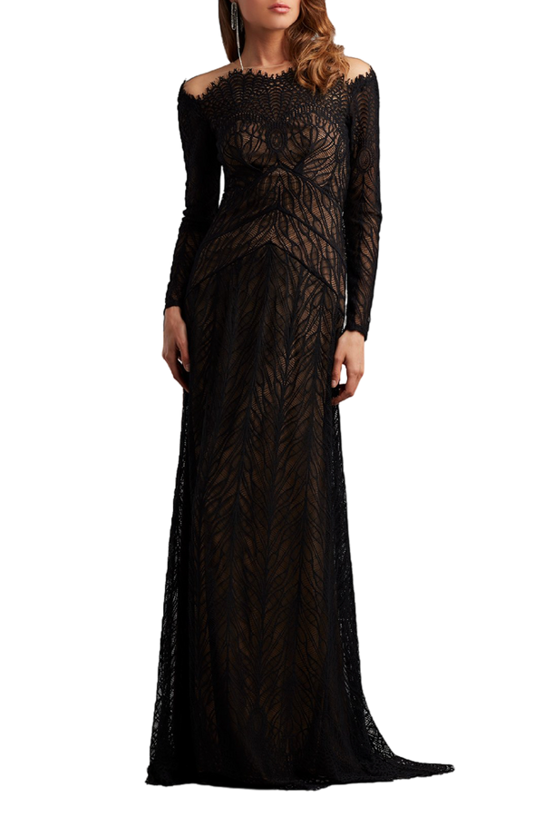 Illusion Lace Gown