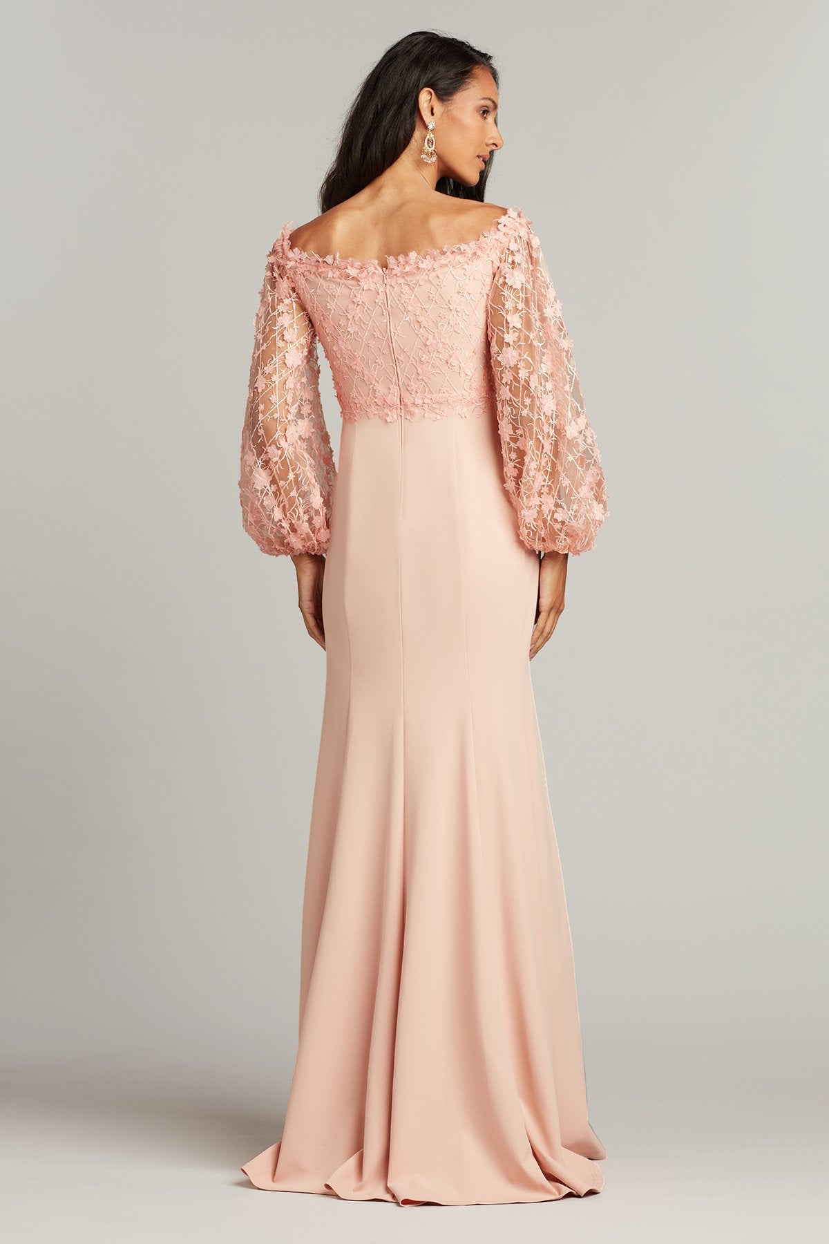 Floral Appliqué Gown