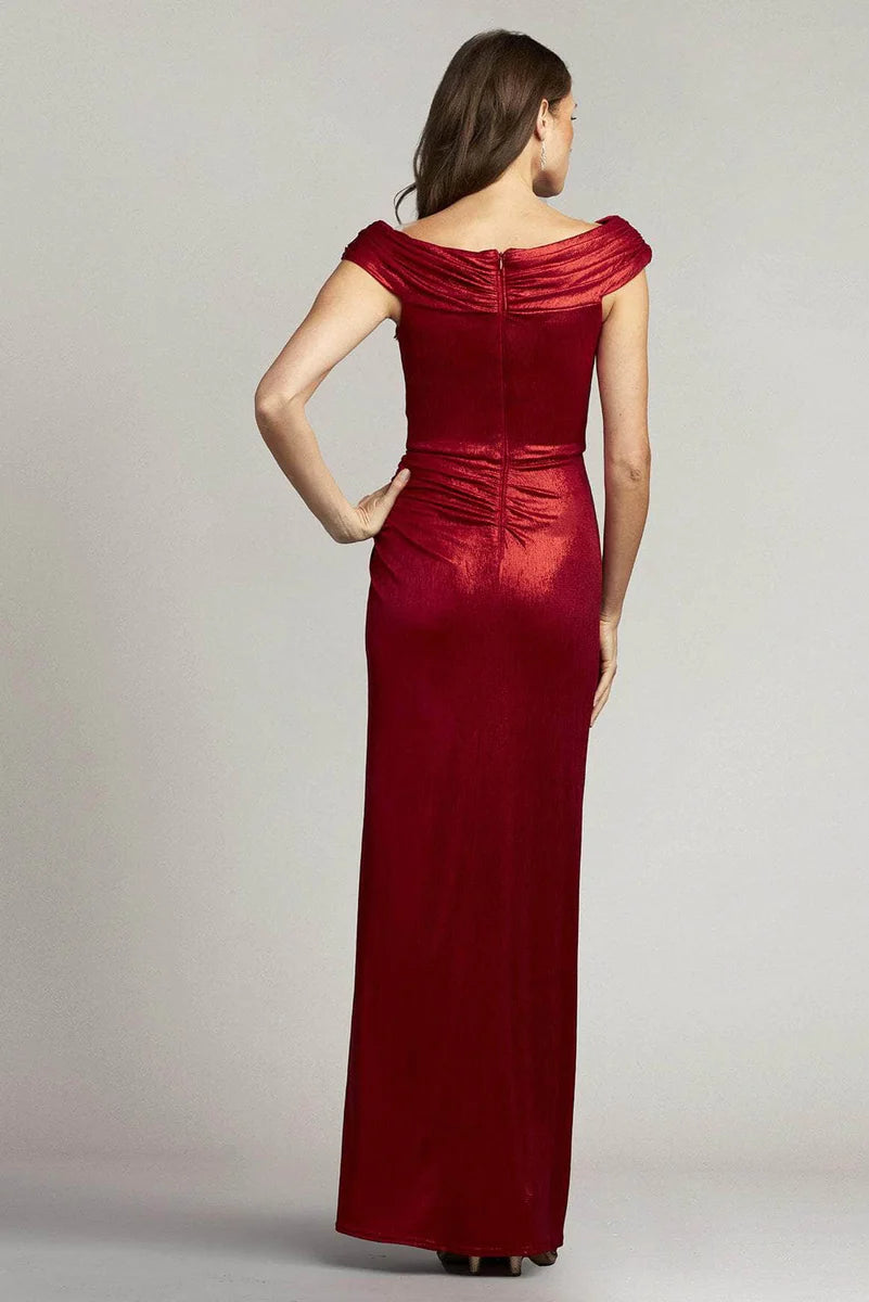 Off Shoulder Metallic Gown