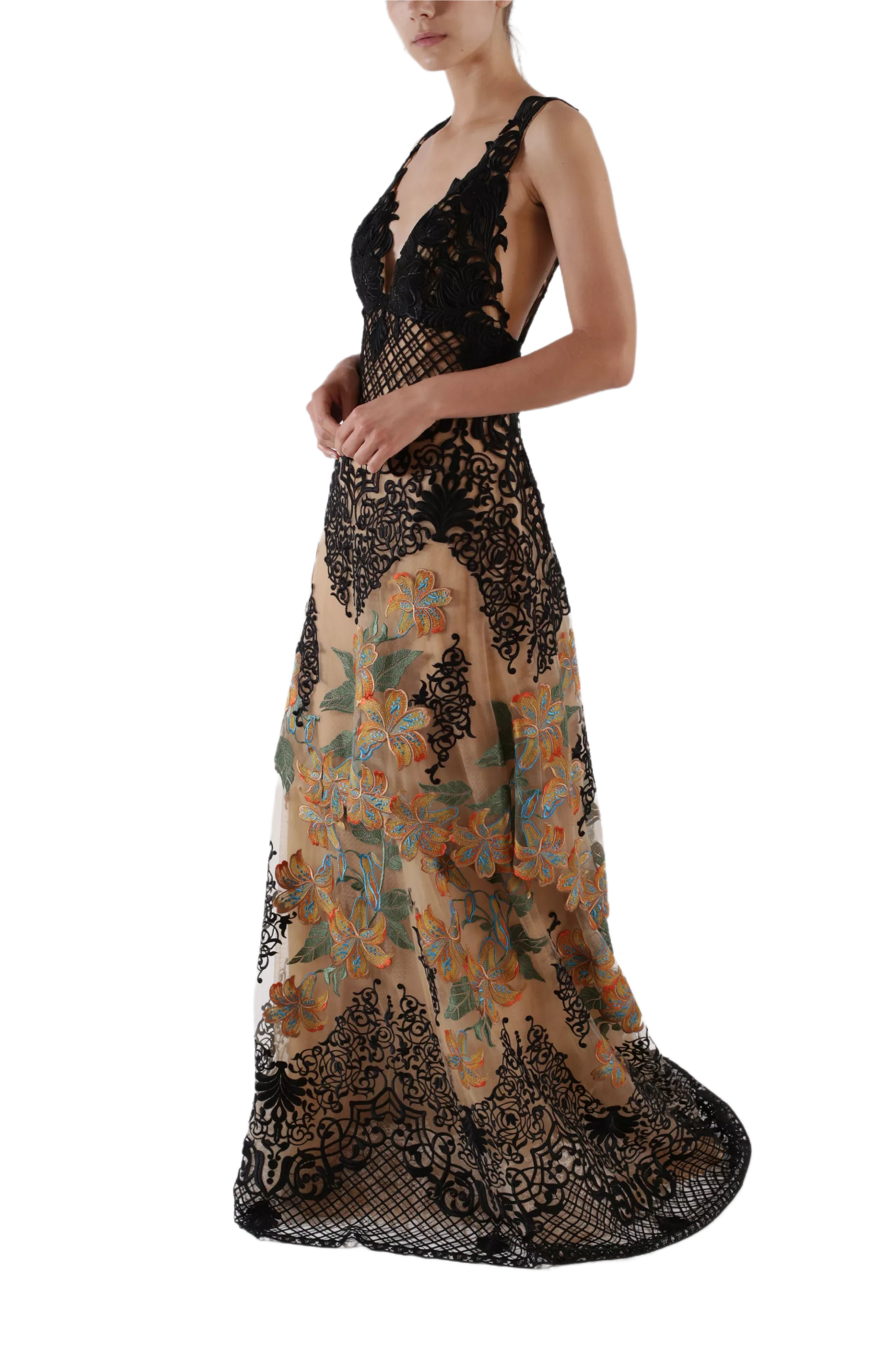 Triguero Embroidered Gown