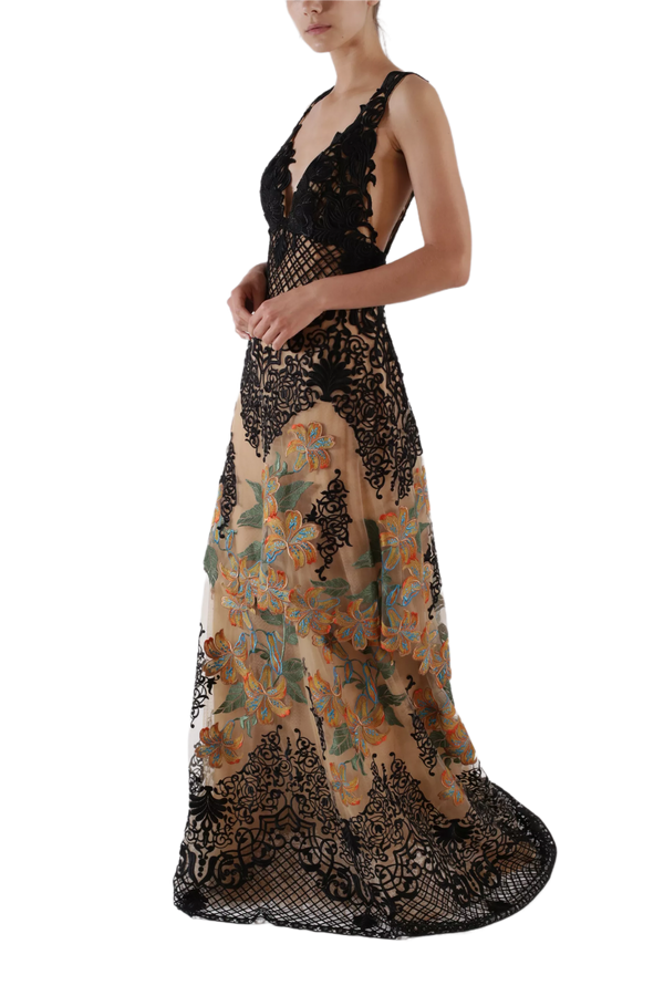 Triguero Embroidered Gown