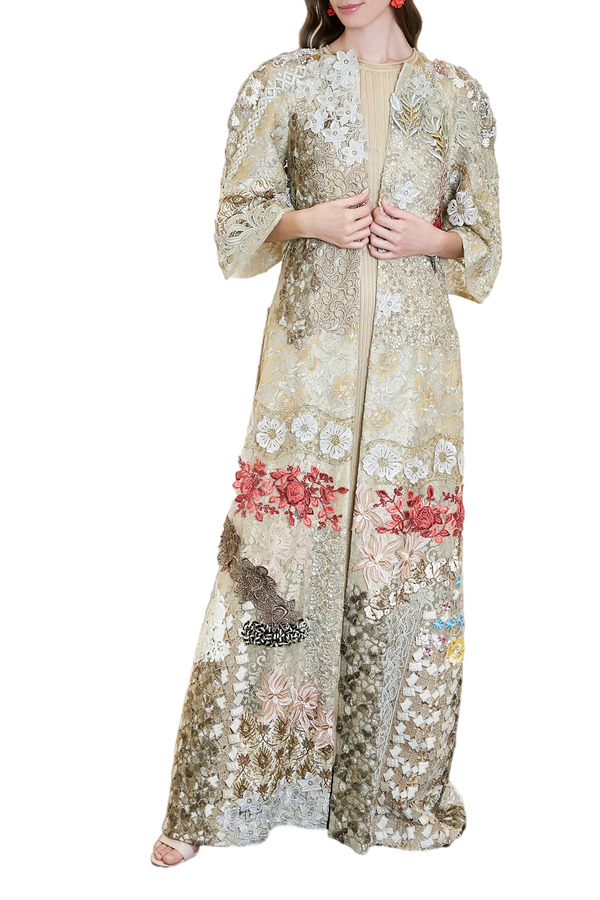 Patchwork Embroidered Cape