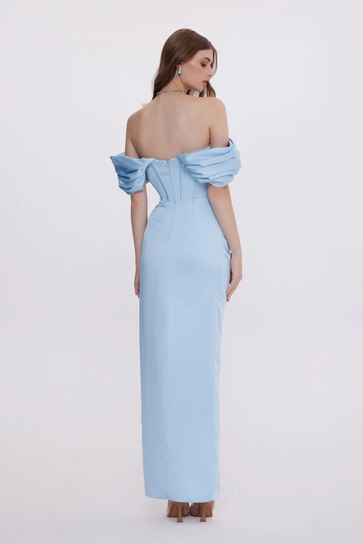 Aida Dress - ALBOUSHIYA - district 5 - dubai - riyadh - abaya - dresses - designers - evening wear - luxury - elegance - craftsmanship - gowns - cocktail dresses - collections - georges