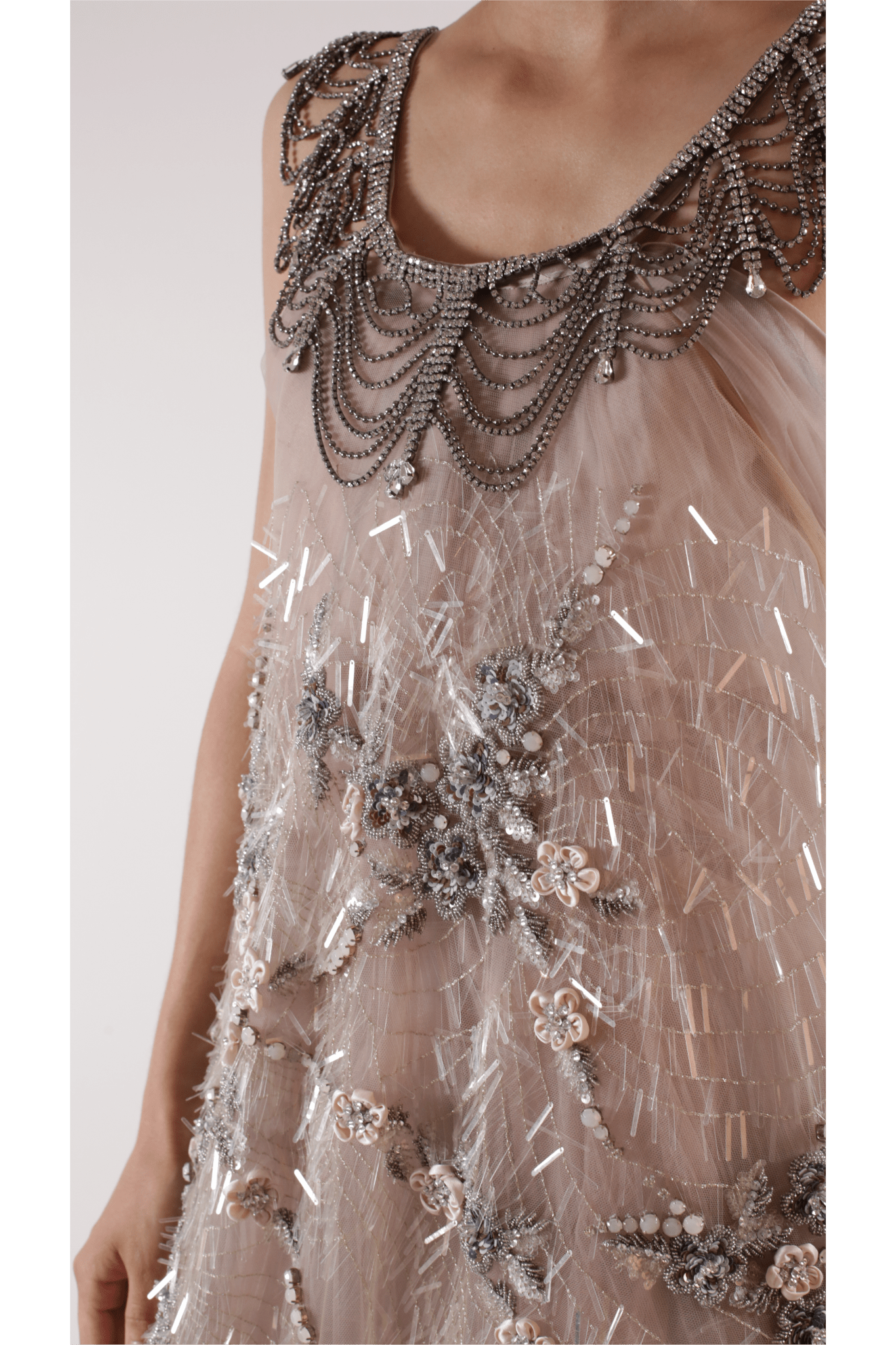 Antique Rose Gown - ALBOUSHIYA - district 5 - dubai - riyadh - abaya - dresses - designers - evening wear - luxury - elegance - craftsmanship - gowns - cocktail dresses - collections - georges