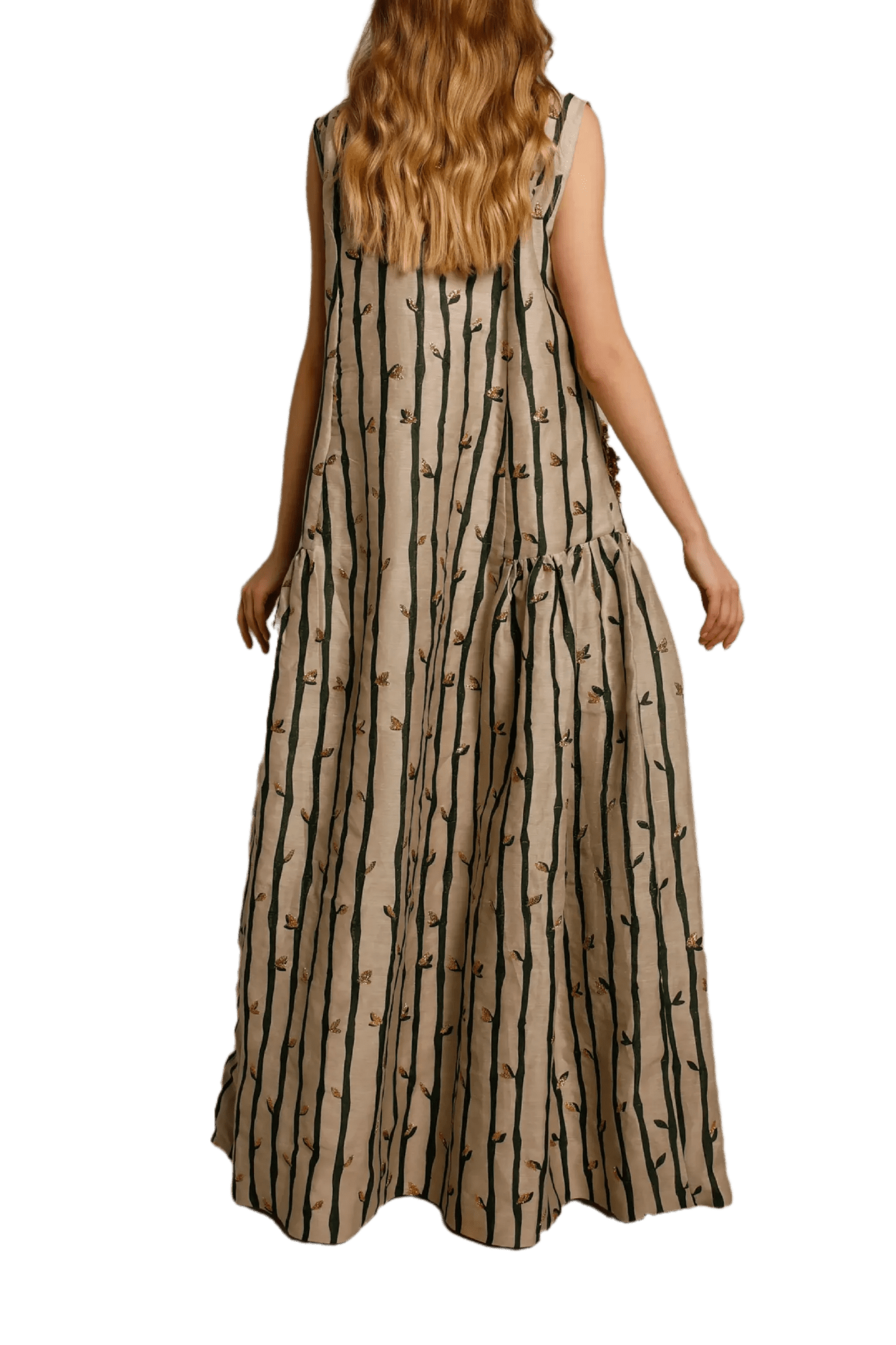 Bamboo Dress - ALBOUSHIYA - district 5 - dubai - riyadh - abaya - dresses - designers - evening wear - luxury - elegance - craftsmanship - gowns - cocktail dresses - collections - georges