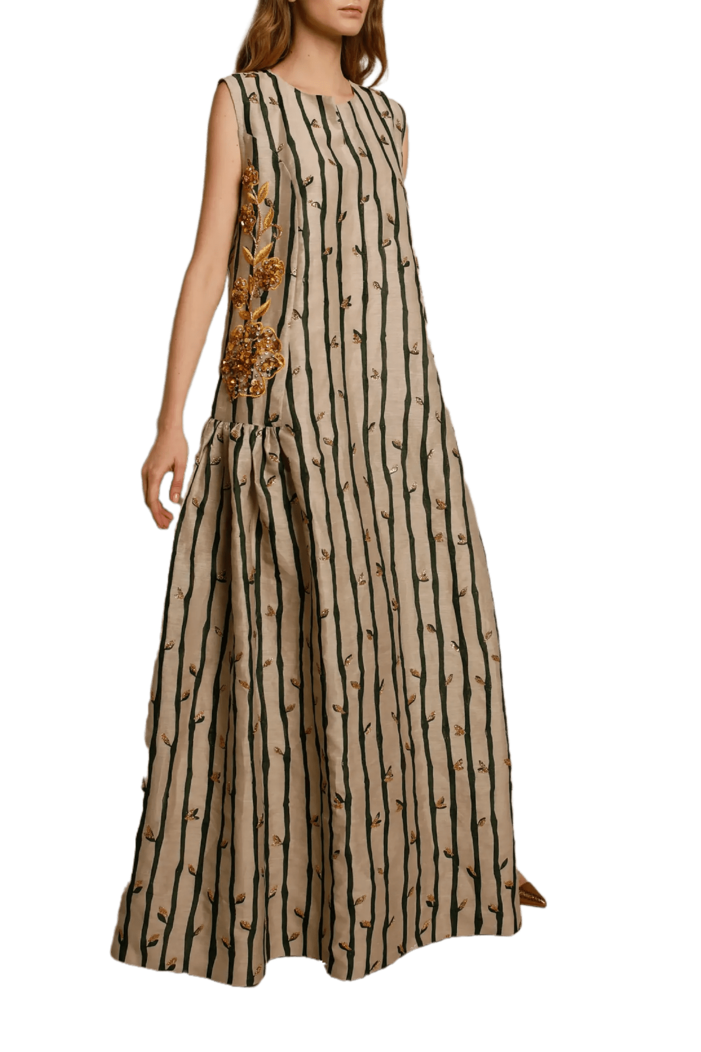 Bamboo Dress - ALBOUSHIYA - district 5 - dubai - riyadh - abaya - dresses - designers - evening wear - luxury - elegance - craftsmanship - gowns - cocktail dresses - collections - georges