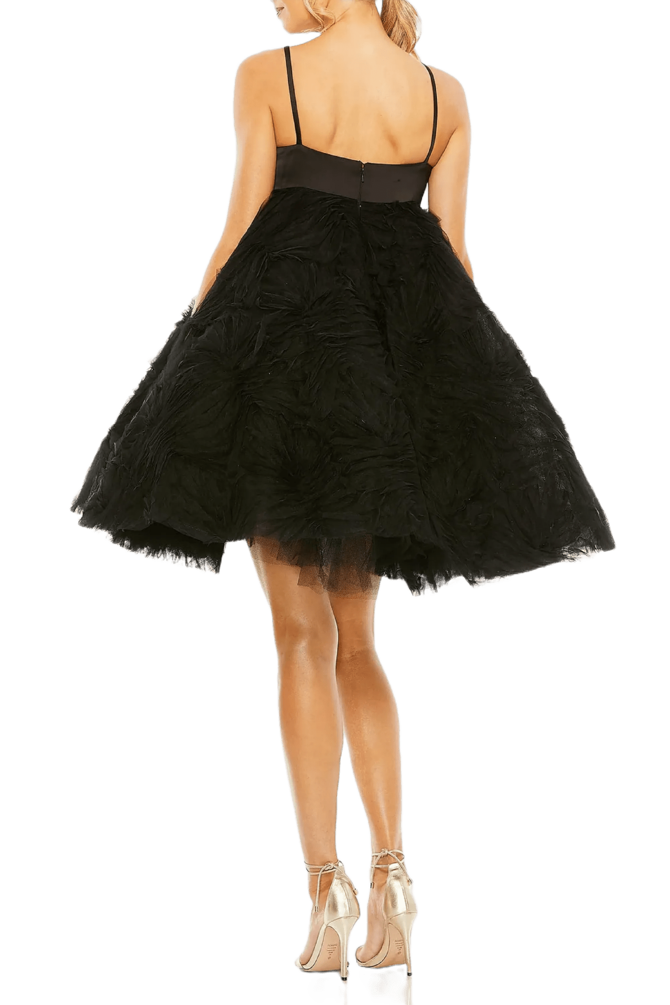 Bow Front Tulle Mini Dress - ALBOUSHIYA - district 5 - dubai - riyadh - abaya - dresses - designers - evening wear - luxury - elegance - craftsmanship - gowns - cocktail dresses - collections - georges
