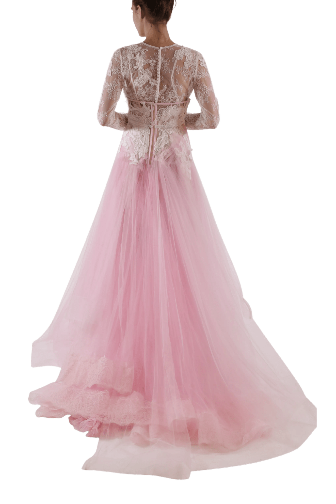 Canario Lace Blouse & Belted Skirt - ALBOUSHIYA - district 5 - dubai - riyadh - abaya - dresses - designers - evening wear - luxury - elegance - craftsmanship - gowns - cocktail dresses - collections - georges