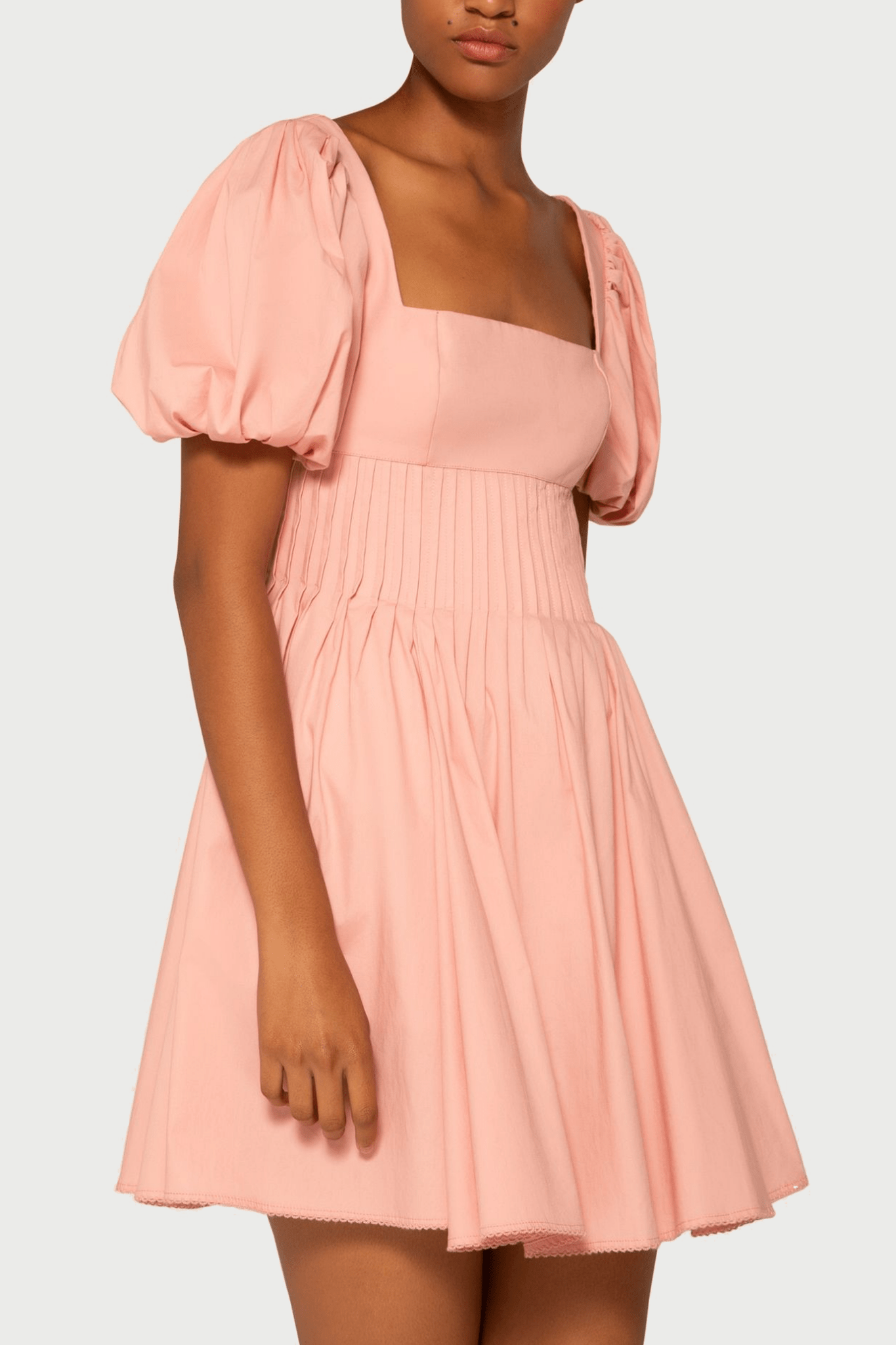 Caramelo Garza Pink Mini Dress - ALBOUSHIYA - district 5 - dubai - riyadh - abaya - dresses - designers - evening wear - luxury - elegance - craftsmanship - gowns - cocktail dresses - collections - georges