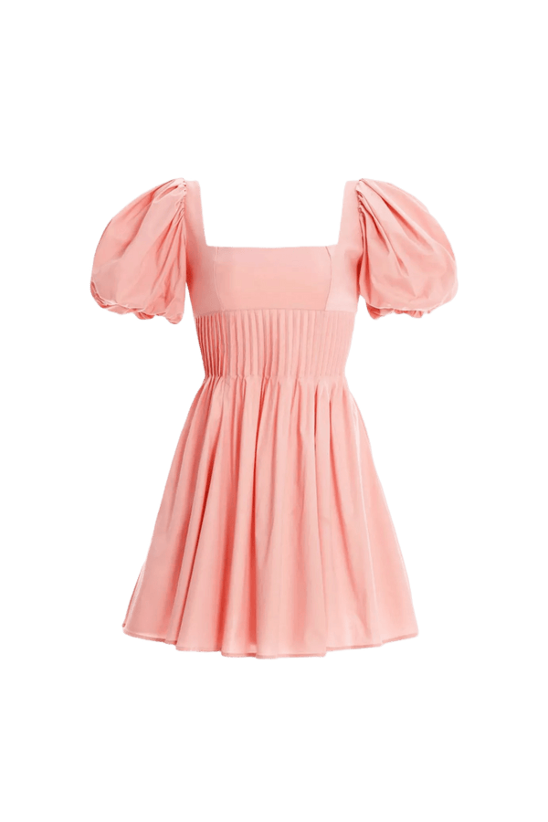 Caramelo Garza Pink Mini Dress - ALBOUSHIYA - district 5 - dubai - riyadh - abaya - dresses - designers - evening wear - luxury - elegance - craftsmanship - gowns - cocktail dresses - collections - georges