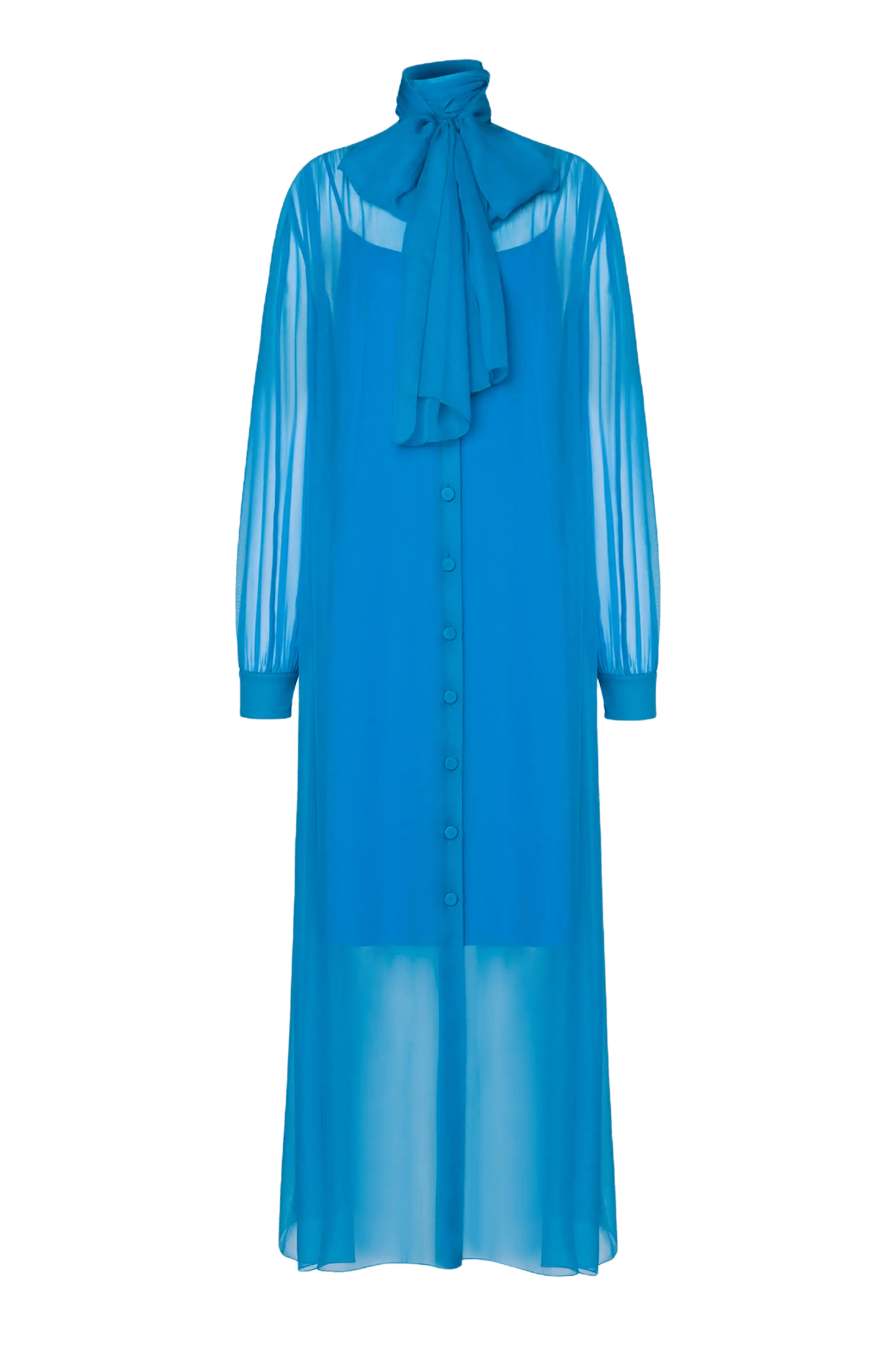 Chiffon Shirt Dress - ALBOUSHIYA - district 5 - dubai - riyadh - abaya - dresses - designers - evening wear - luxury - elegance - craftsmanship - gowns - cocktail dresses - collections - georges