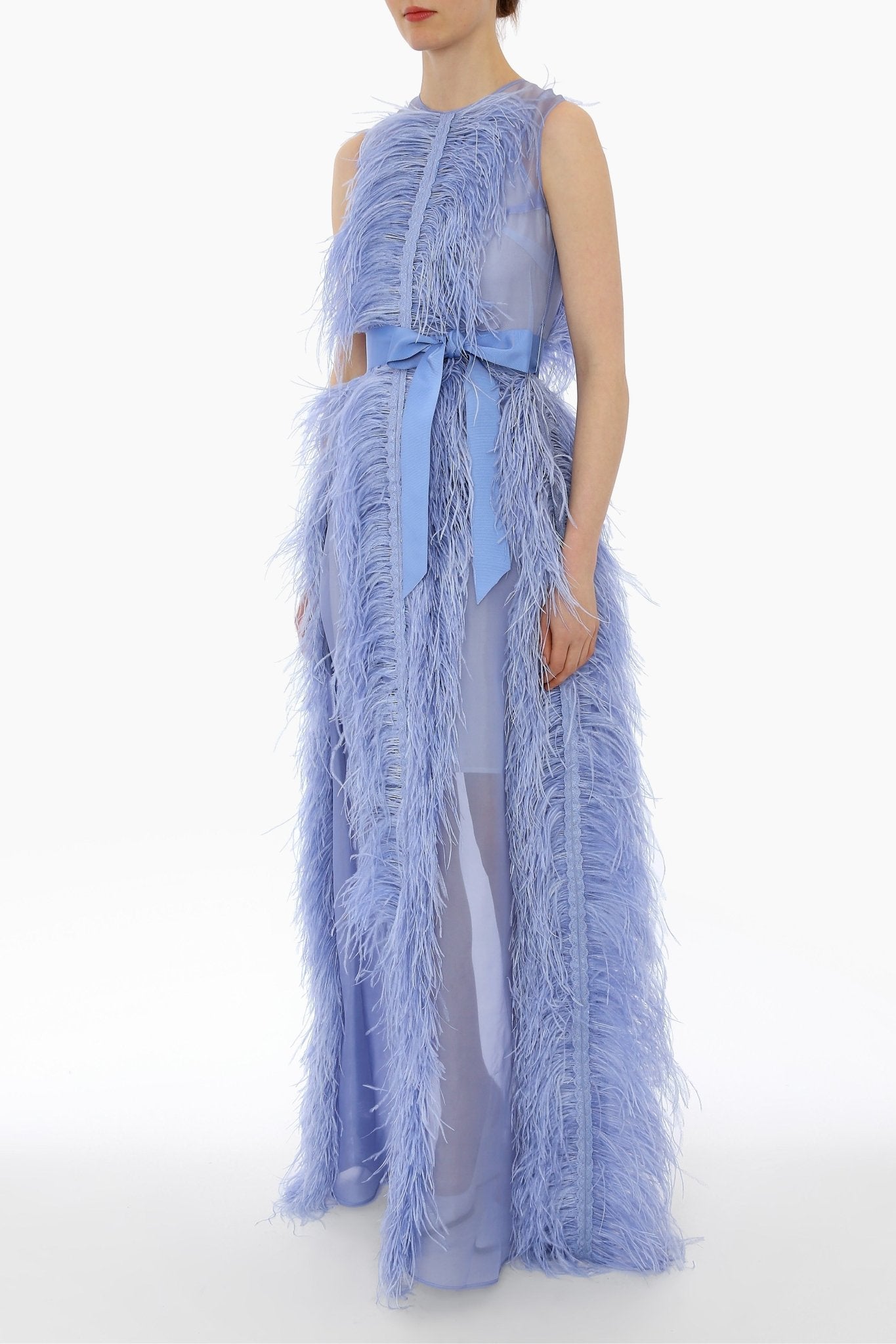 Cornflower Beau Gown - ALBOUSHIYA - district 5 - dubai - riyadh - abaya - dresses - designers - evening wear - luxury - elegance - craftsmanship - gowns - cocktail dresses - collections - georges