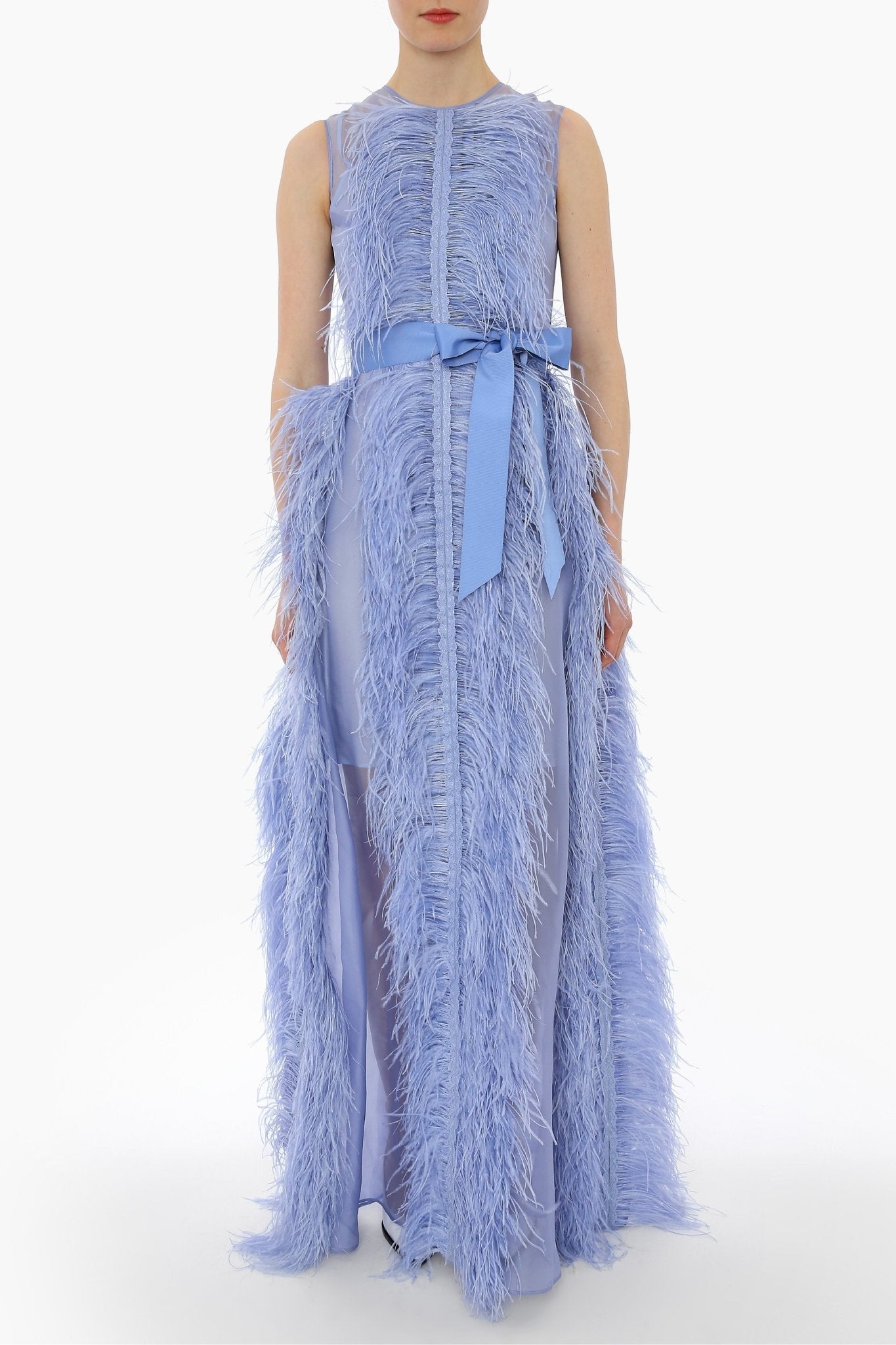 Cornflower Beau Gown - ALBOUSHIYA - district 5 - dubai - riyadh - abaya - dresses - designers - evening wear - luxury - elegance - craftsmanship - gowns - cocktail dresses - collections - georges