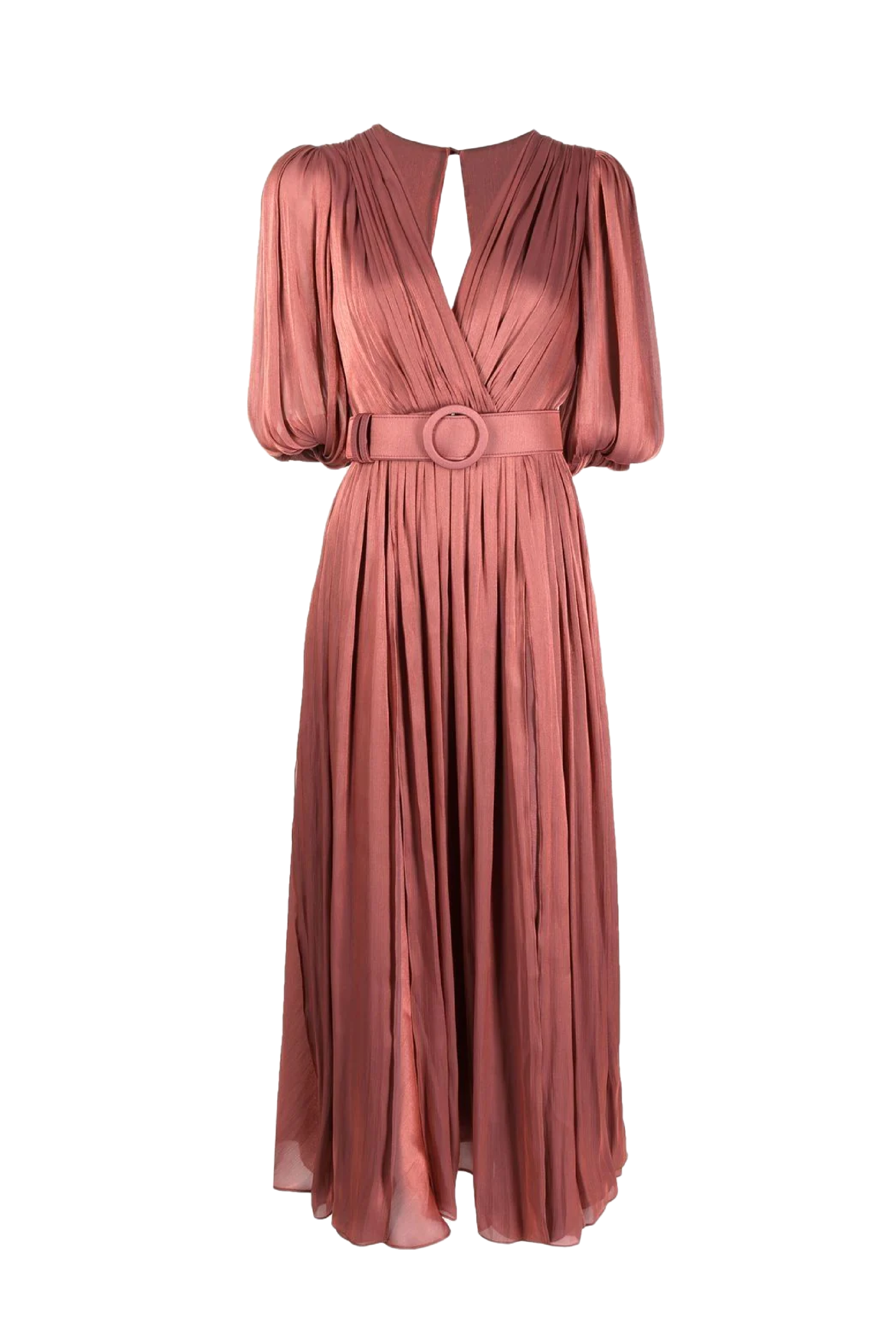 Brennie Iridescent Georgette Midi Dress