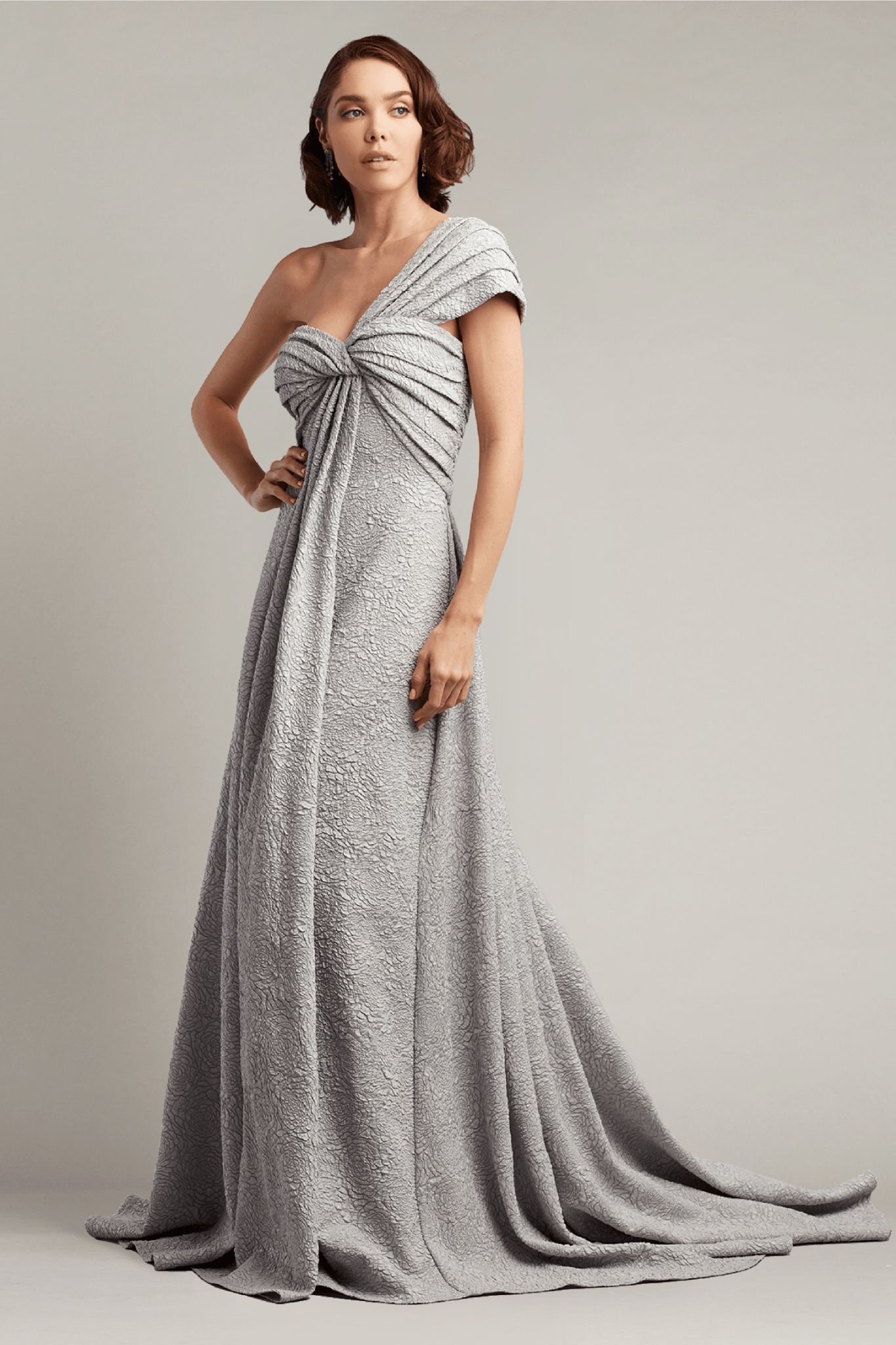 Draped Empire Gown - ALBOUSHIYA - district 5 - dubai - riyadh - abaya - dresses - designers - evening wear - luxury - elegance - craftsmanship - gowns - cocktail dresses - collections - georges