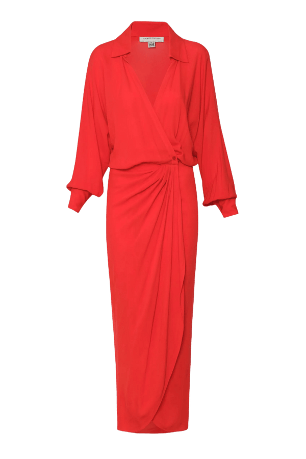 El Oasis Wrap Dress - ALBOUSHIYA - district 5 - dubai - riyadh - abaya - dresses - designers - evening wear - luxury - elegance - craftsmanship - gowns - cocktail dresses - collections - georges