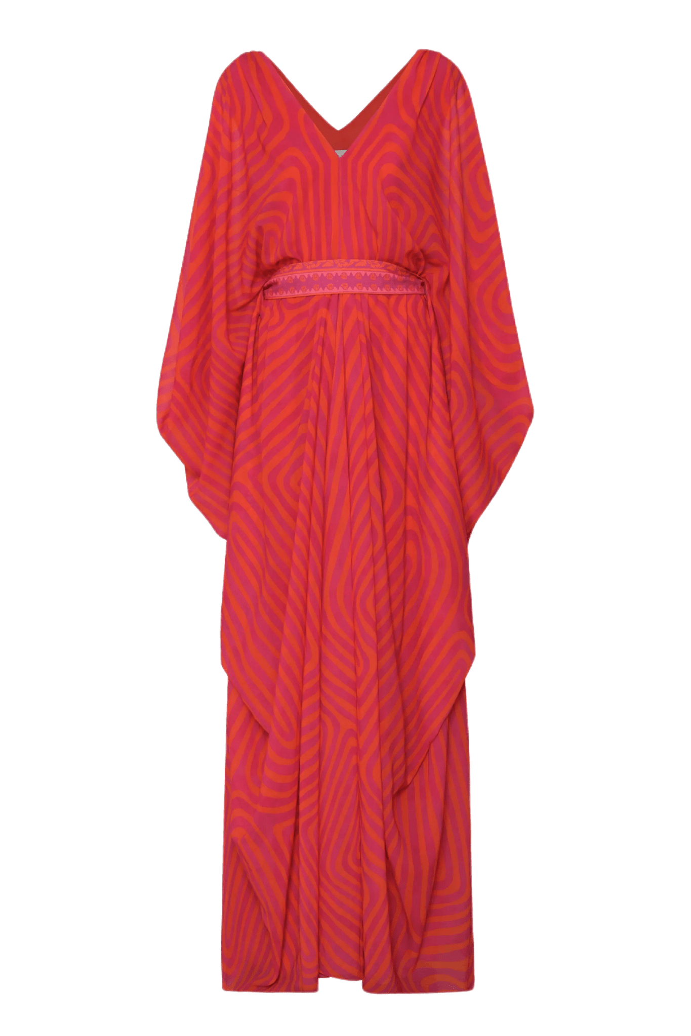 Eva Belted Chiffon Caftan - ALBOUSHIYA - district 5 - dubai - riyadh - abaya - dresses - designers - evening wear - luxury - elegance - craftsmanship - gowns - cocktail dresses - collections - georges