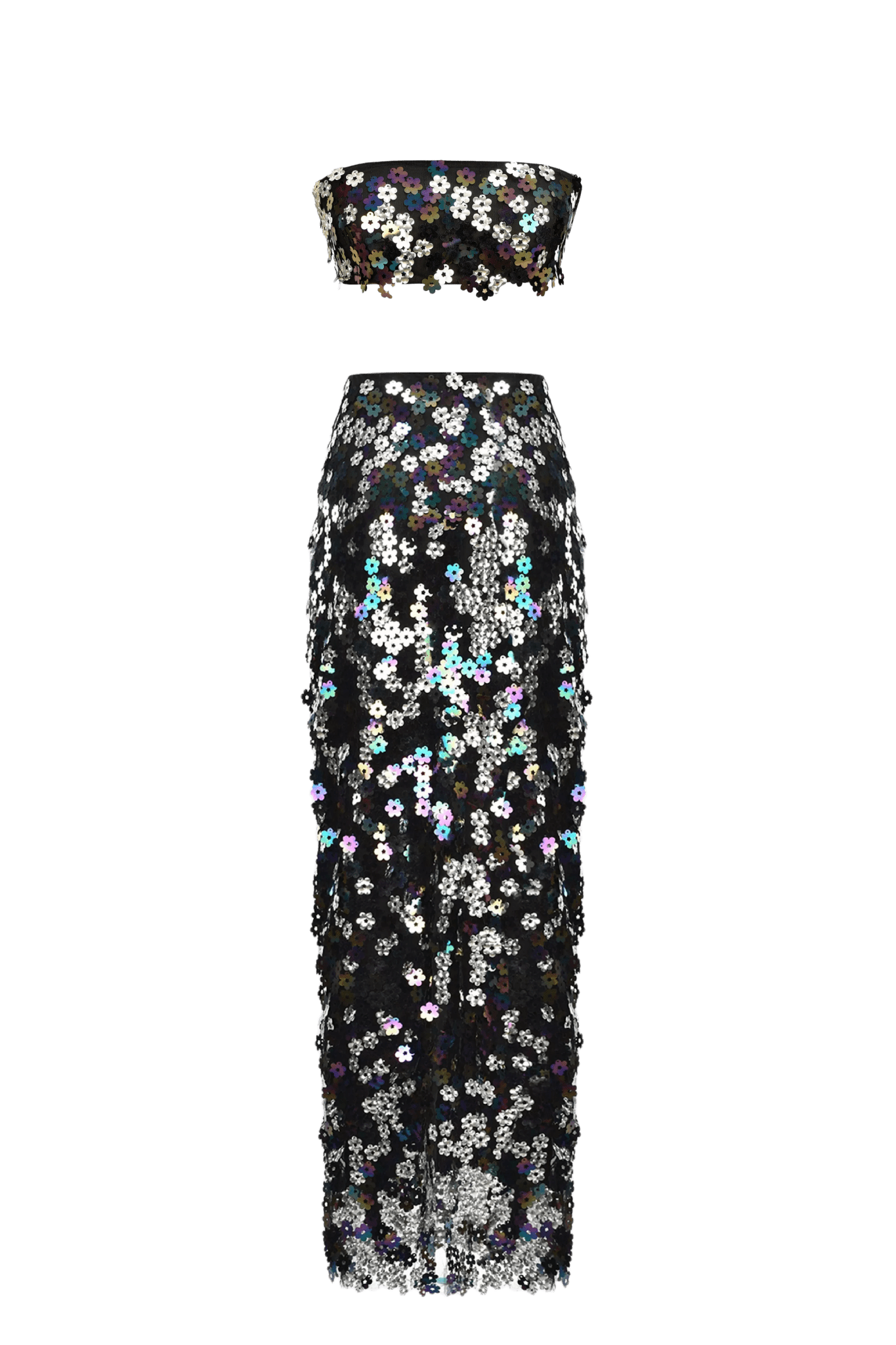 Flirty Fleur Top and Skirt - ALBOUSHIYA - district 5 - dubai - riyadh - abaya - dresses - designers - evening wear - luxury - elegance - craftsmanship - gowns - cocktail dresses - collections - georges