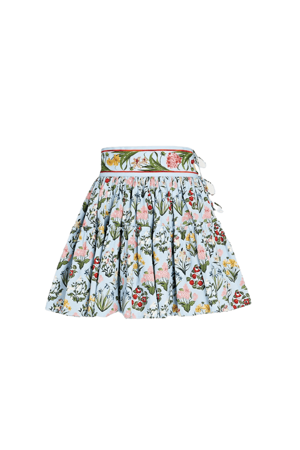 Grosella Embellished Floral Mini Skirt - ALBOUSHIYA - district 5 - dubai - riyadh - abaya - dresses - designers - evening wear - luxury - elegance - craftsmanship - gowns - cocktail dresses - collections - georges