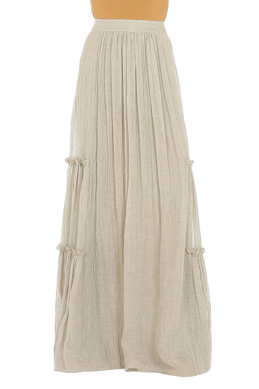Linen Maxi Skirt - ALBOUSHIYA - district 5 - dubai - riyadh - abaya - dresses - designers - evening wear - luxury - elegance - craftsmanship - gowns - cocktail dresses - collections - georges